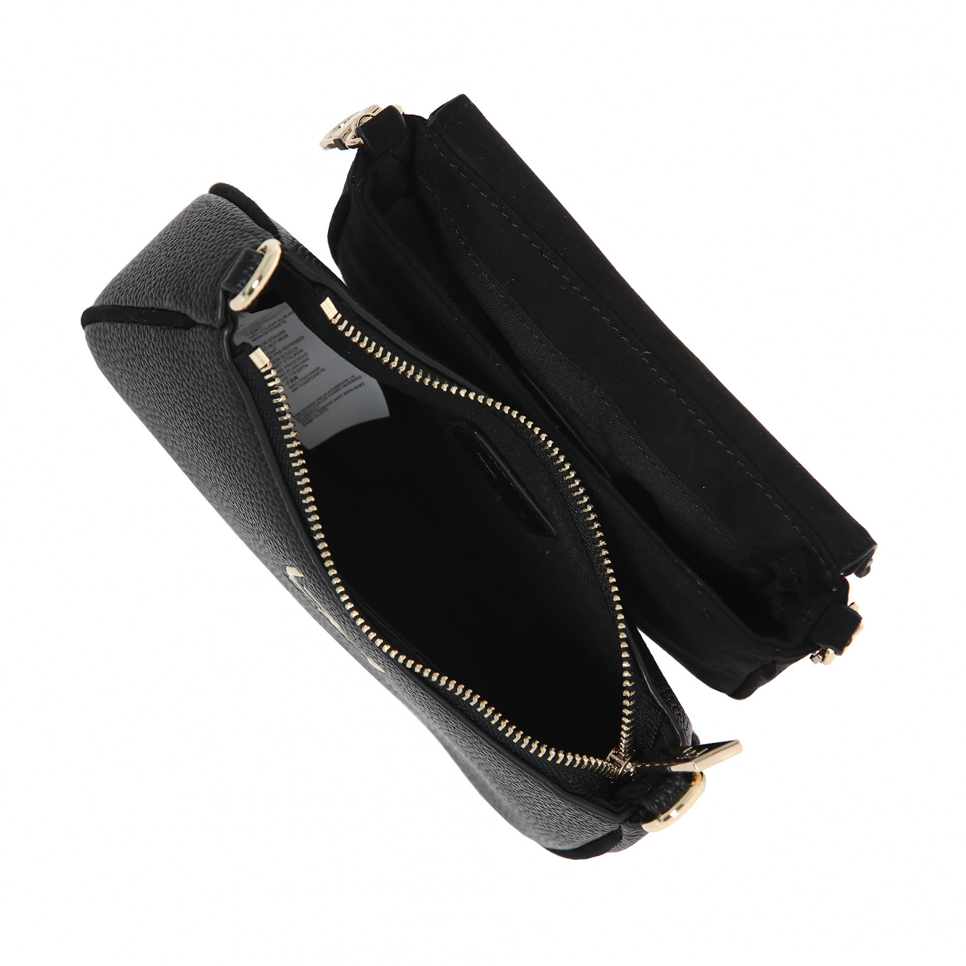 Borsa a tracolla By Byblos effetto scamosciato con logo frontale NERO TU | Giò Fashion