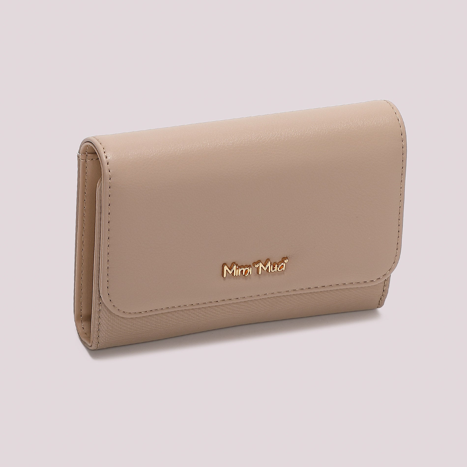 Portafoglio donna Mimi Mua con patta lunga design elegante e funzionale TAUPE TU | Giò Fashion