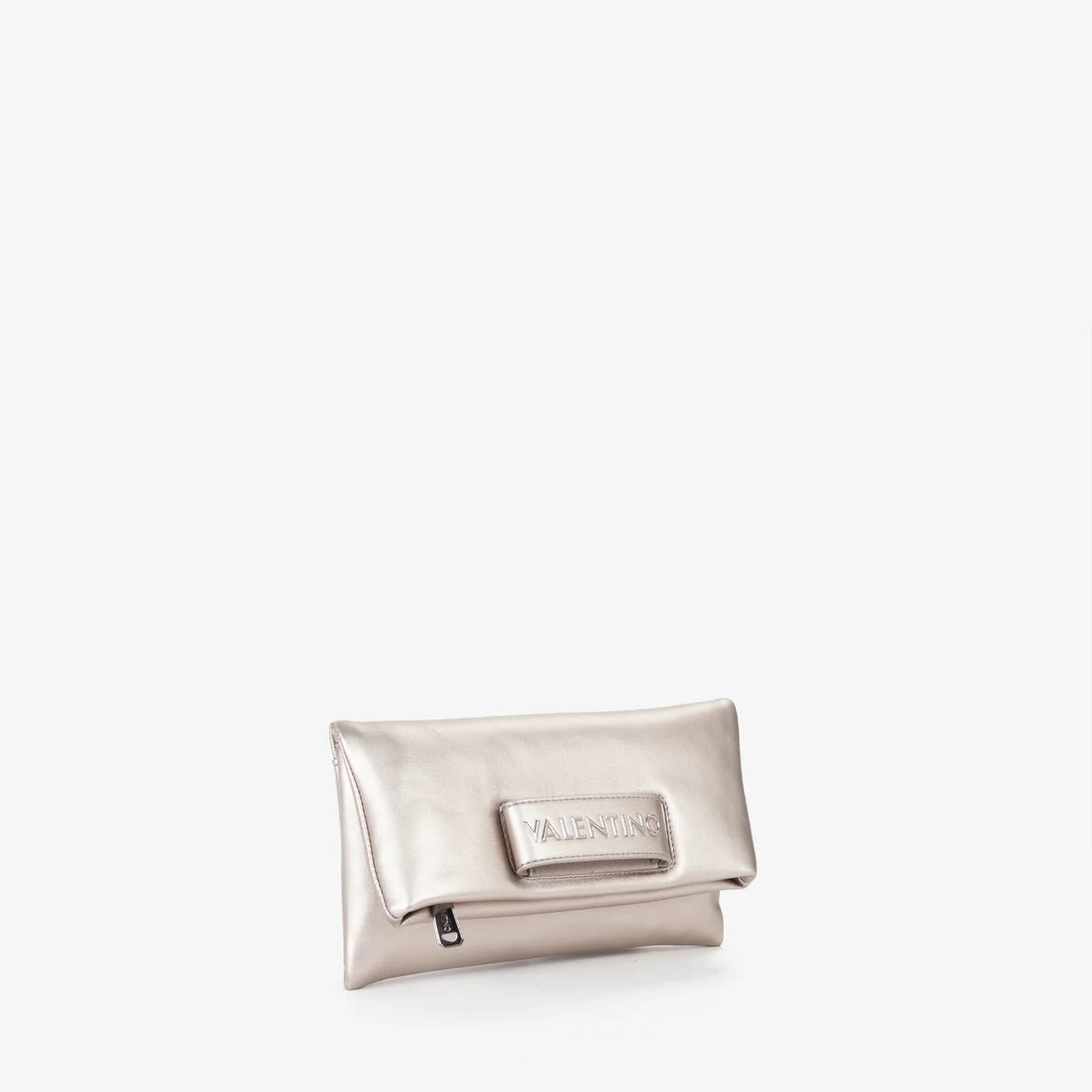 Valentino pochette elegante con logo frontale Grigio TU | Giò Fashion