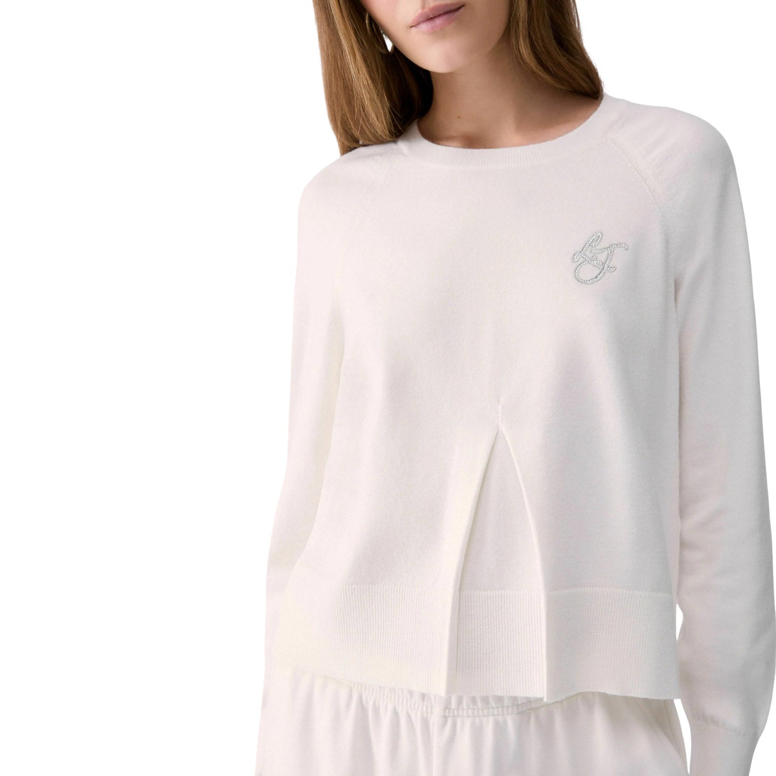 Liu Jo Maglia Donna Girocollo a Maniche Lunghe