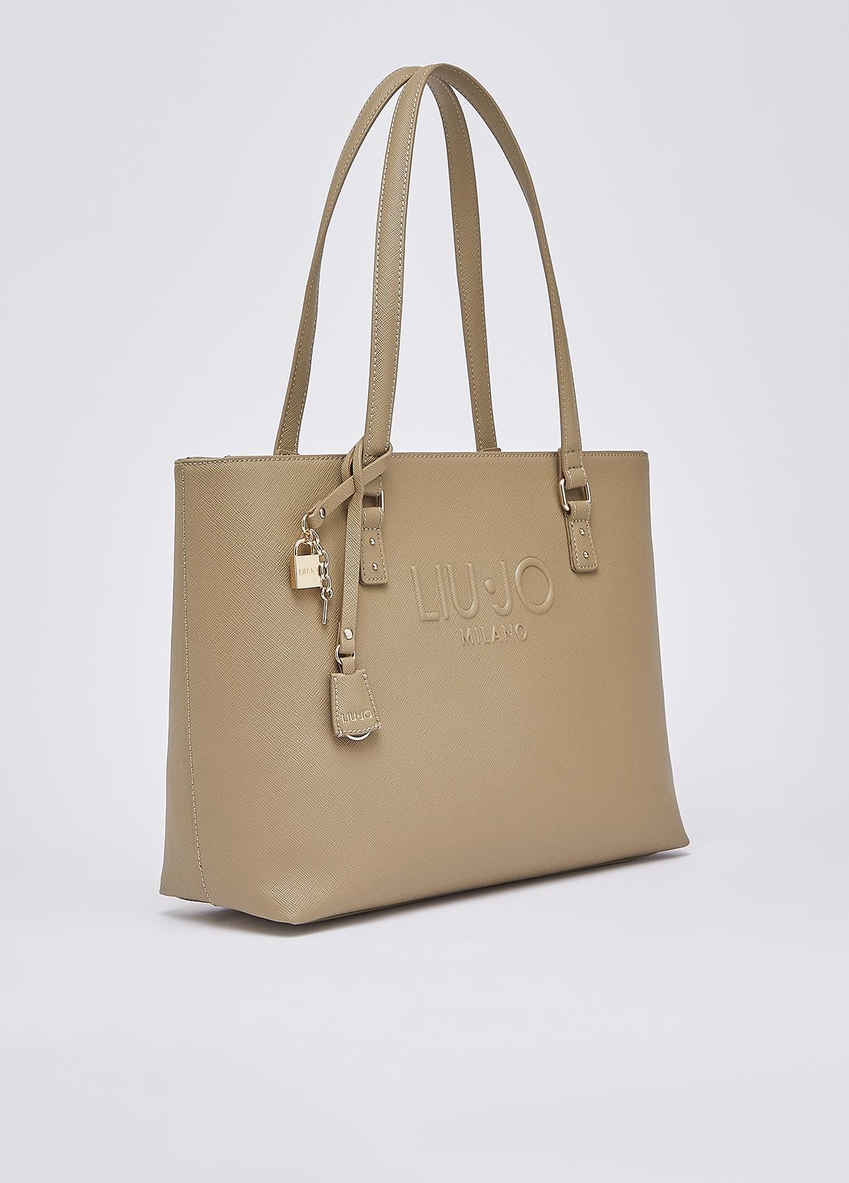 Borsa shopper Liu Jo da donna elegante capiente con doppio manico Beige TU | Giò Fashion