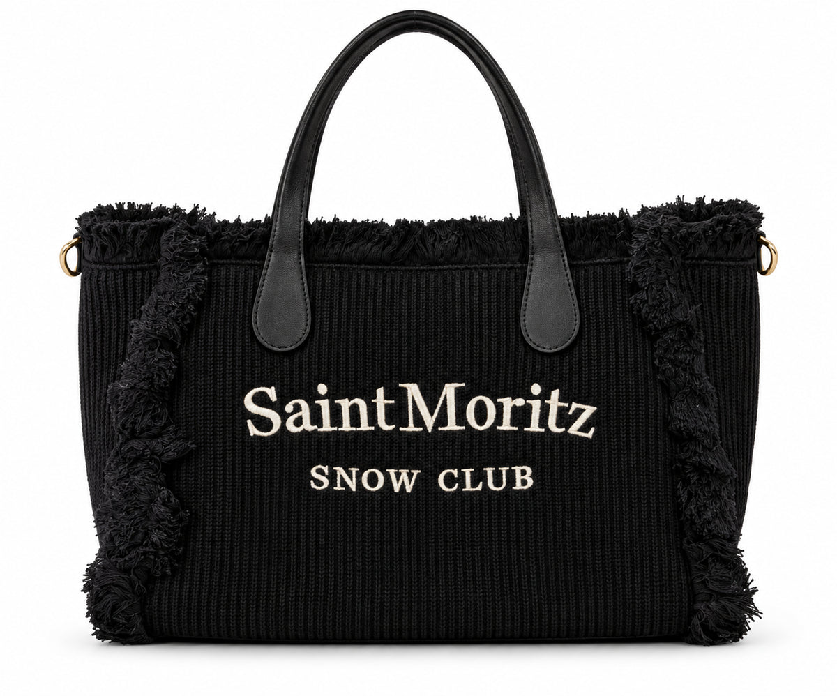 Borsa a Mano Kuvé Saint Moritz Snow Club con Frange