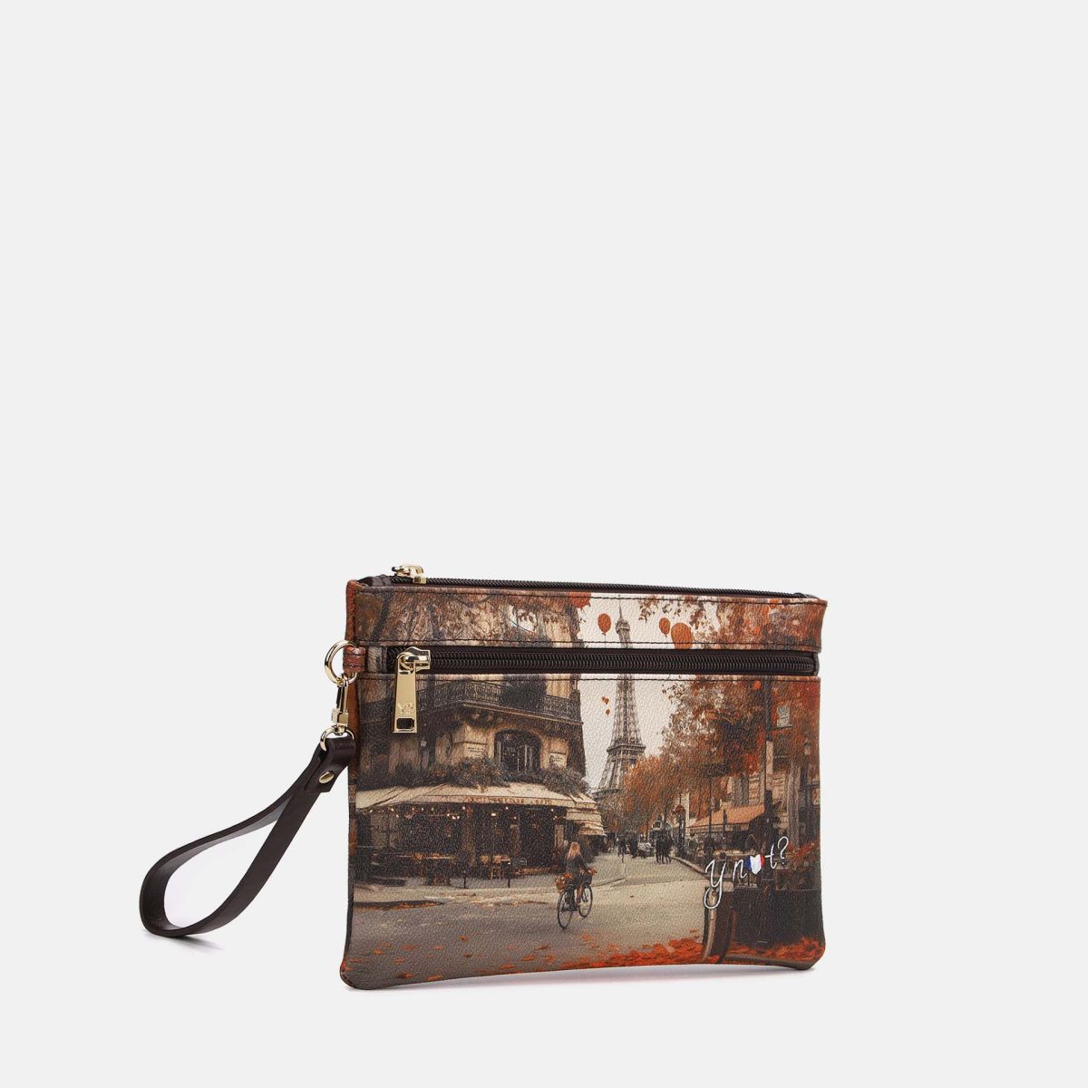 Ynot? Yes Bag Pochette Donna Piccola in Ecopelle con Zip