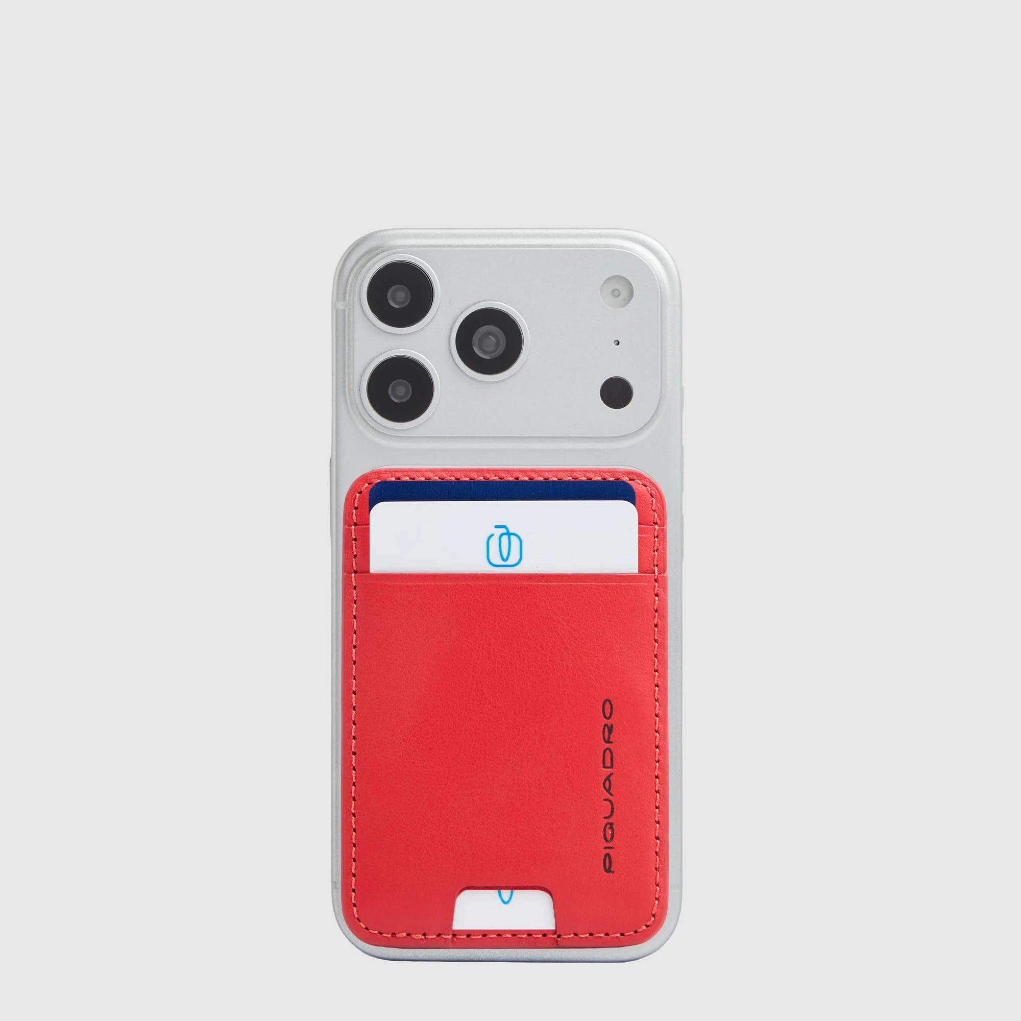 Piquadro Portacarte di Credito MagSafe Personalizzabile in Pelle S145 Arancione con Protezione RFID