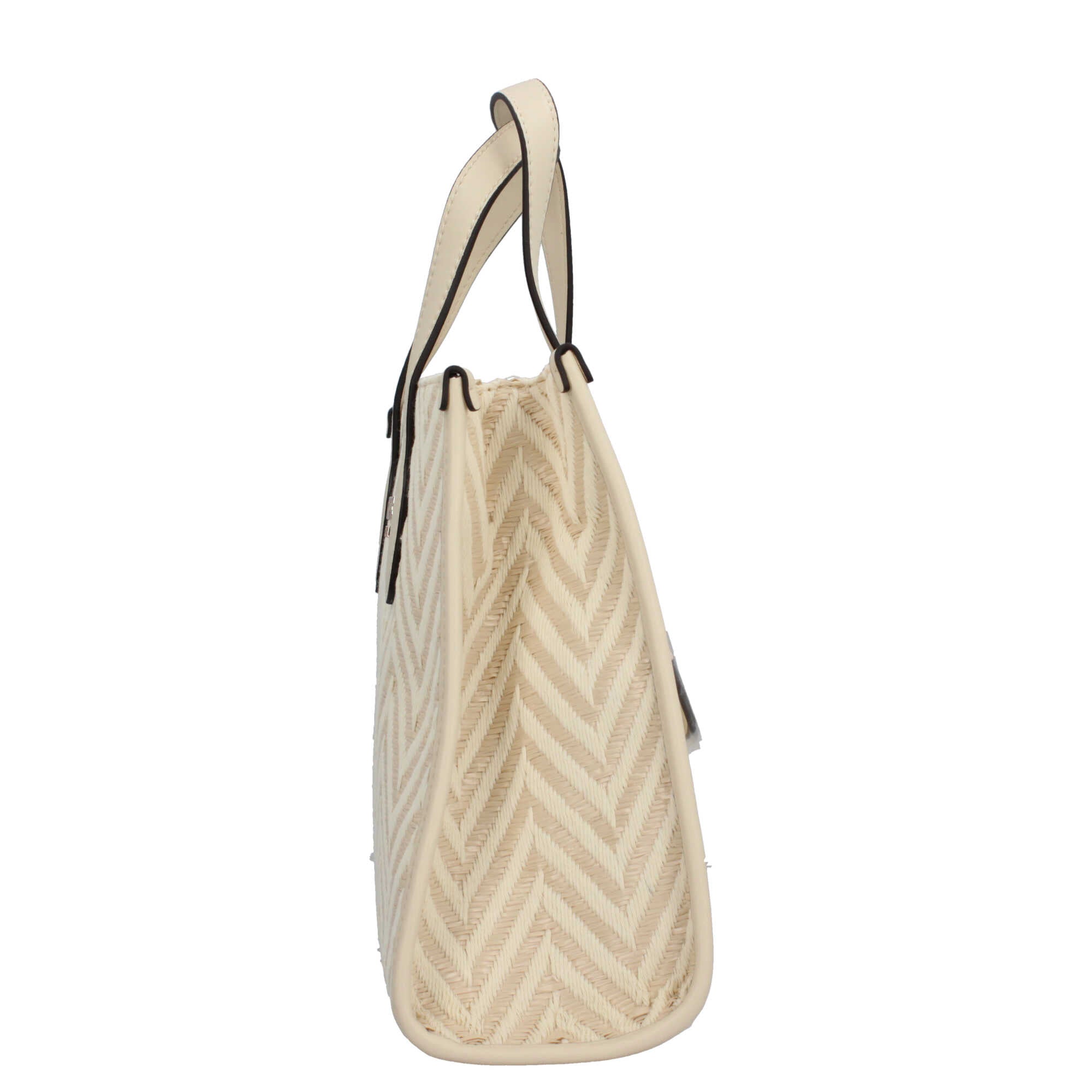 Borsa a Mano Guess con Motivo Chevron e Logo