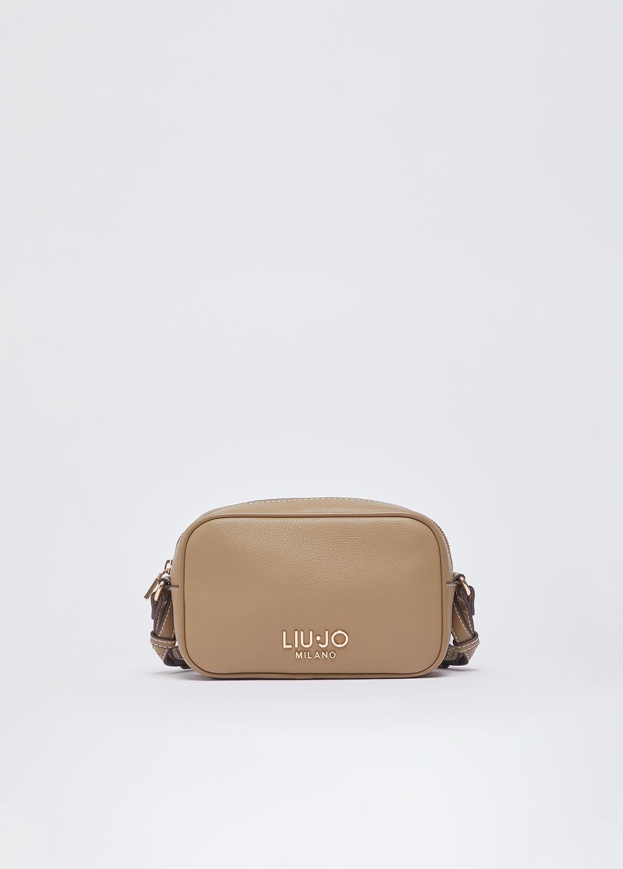 Borsa Tracolla Liu Jo Milano con Logo Frontale e Chiusura Zip Mud TU | Giò Fashion