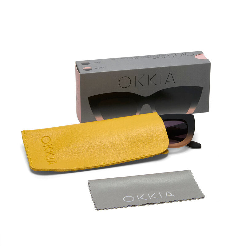 OKKIA Claudia Occhiali da Sole Donna Cat Eye Oversize con Protezione UV400