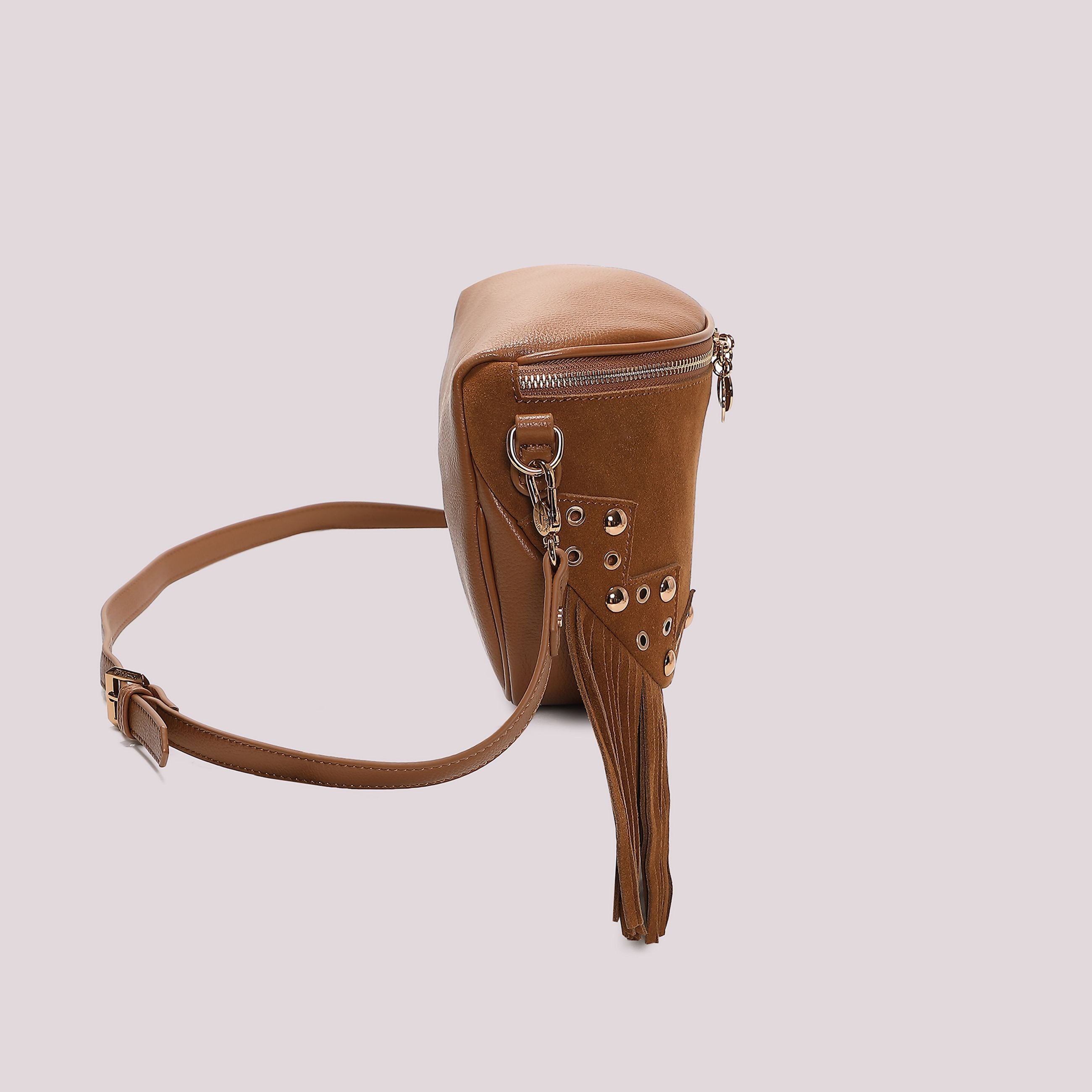 Borsa Marsupio Donna Mimi Mua con Frange e Borchie