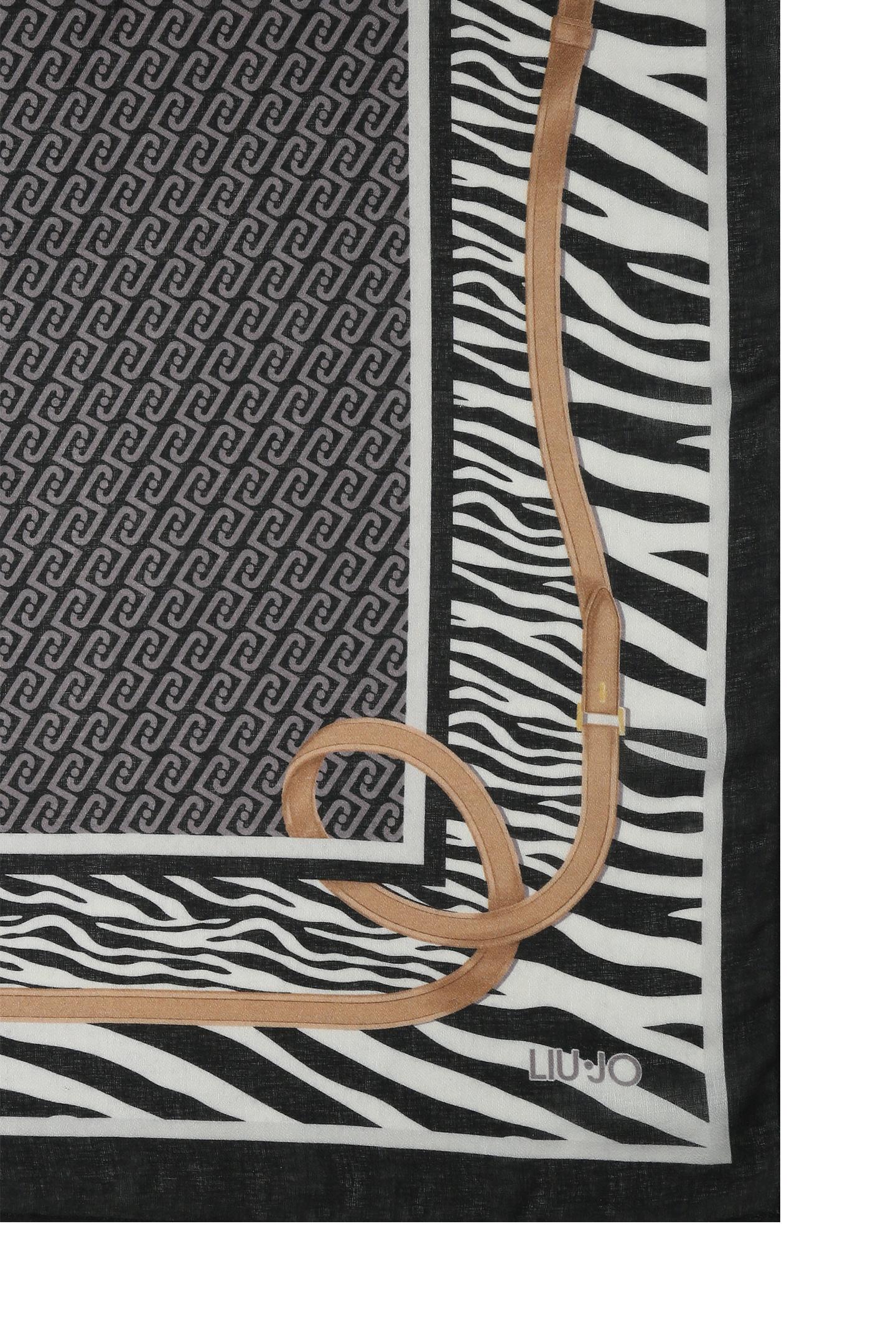 Liu Jo Stola Donna Animalier con Stampa Cinturini e Logo