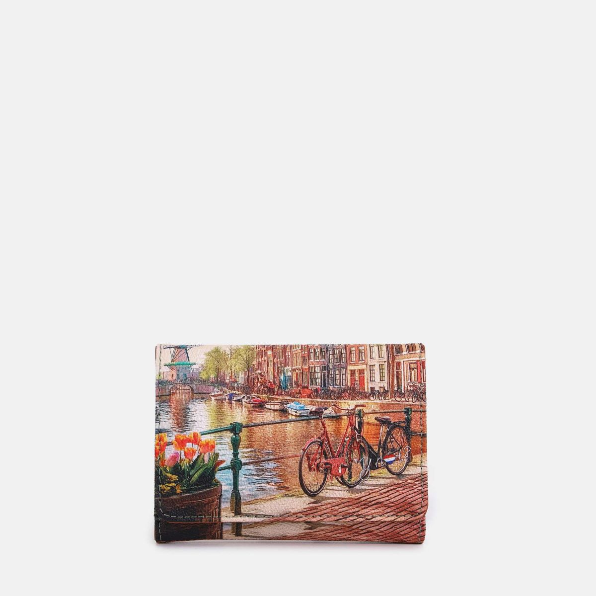 Portafoglio Donna Ynot? Yes Bag Paris con Patta e Zip in Ecopelle