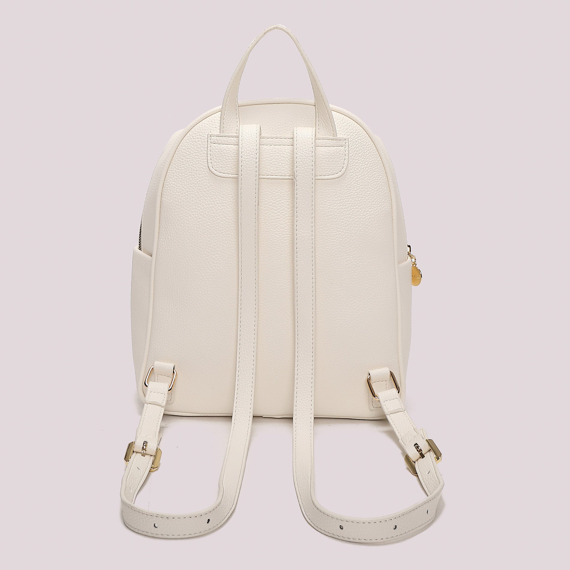 Zaino donna rosso Mimi Mua con tasca frontale e charm decorativo