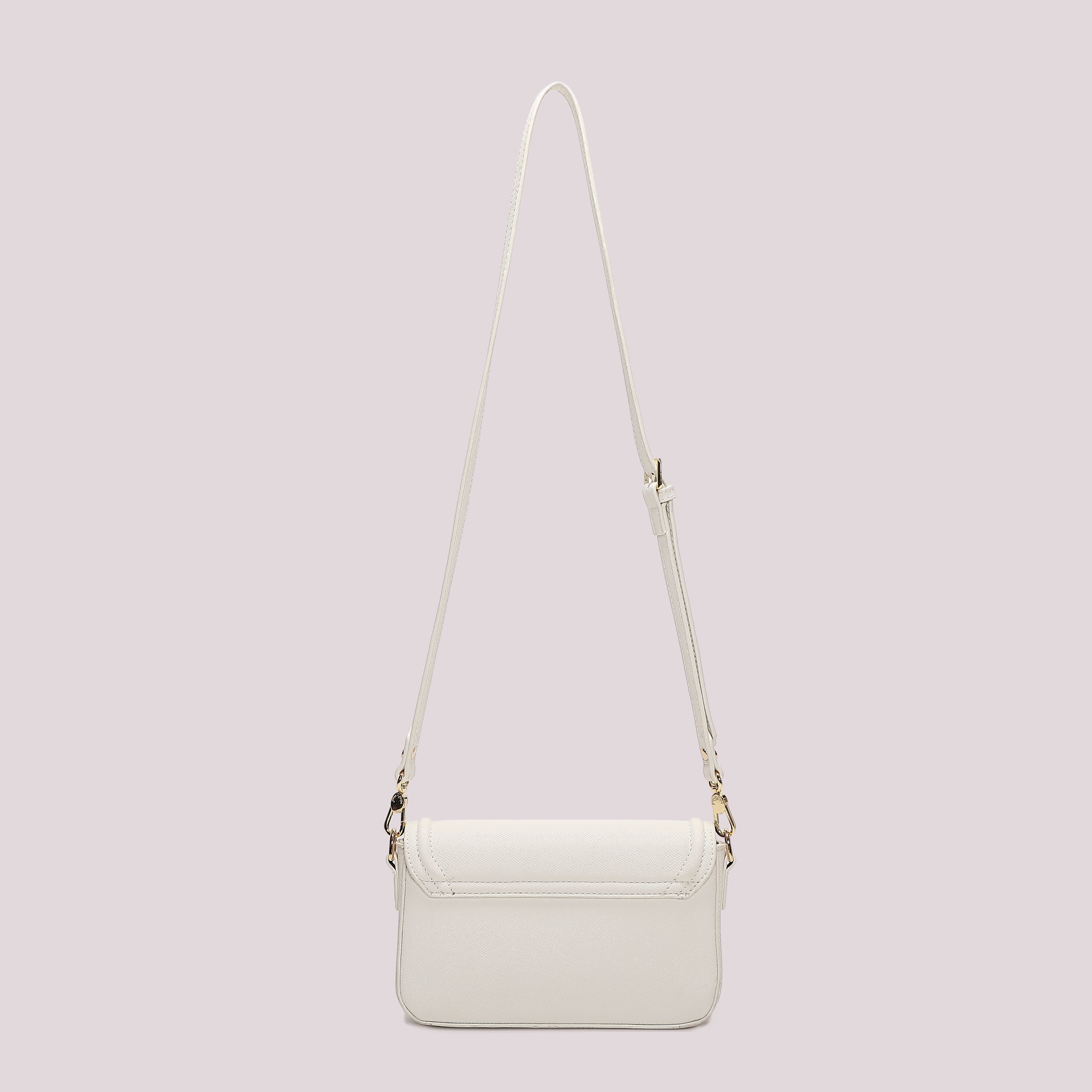 Mimi Mua borsa a tracolla elegante con patta e design minimal Bianco TU | Giò Fashion