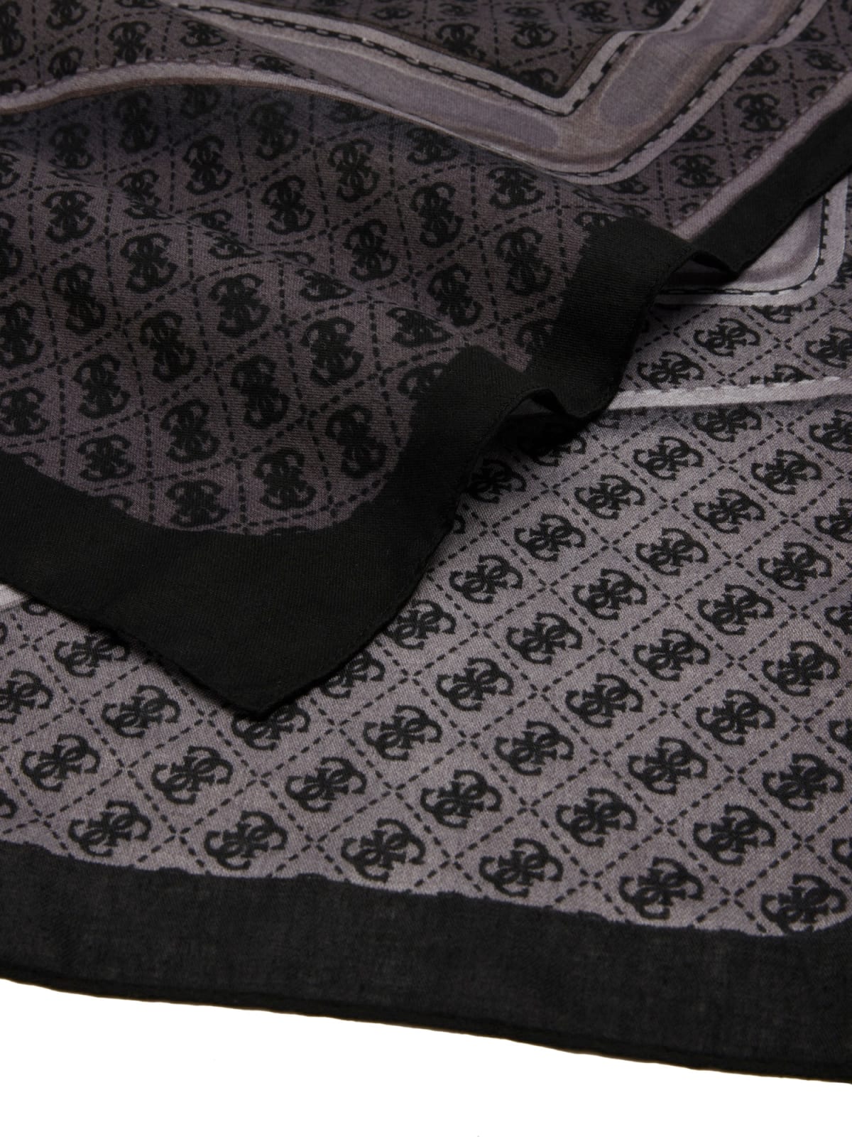 Guess foulard logo all over con bordo a contrasto