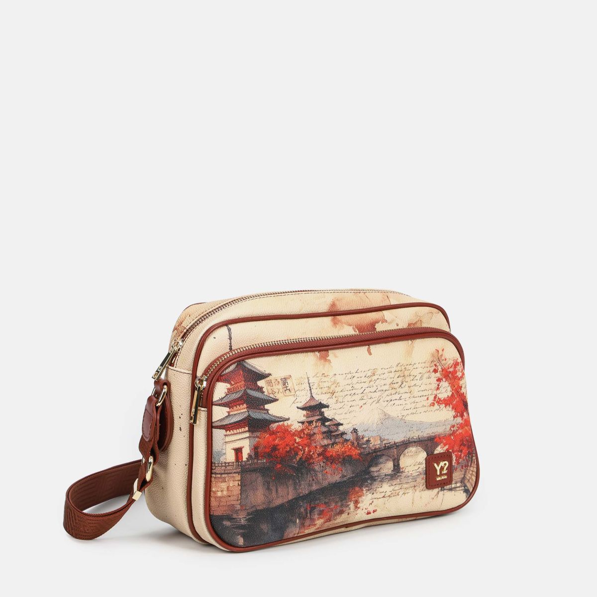 Ynot? Yes Bag Borsa Reporter Donna con Tracolla in Tessuto