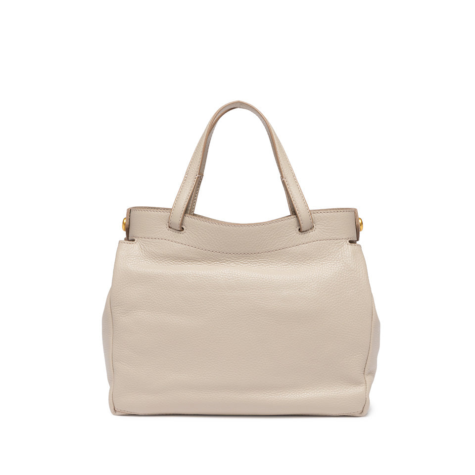 Borsa a mano Gianni Chiarini Ottavia in pelle con doppia portabilità Beige TU | Giò Fashion