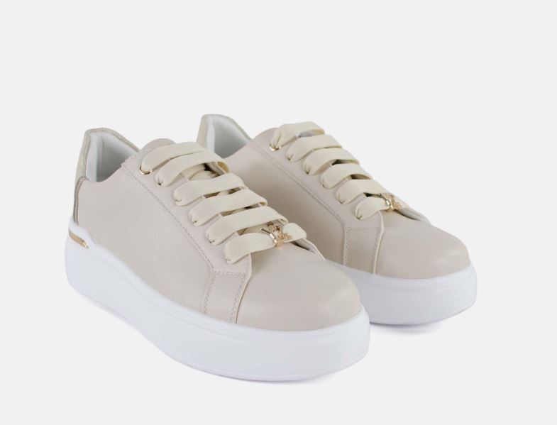 Y Not sneakers donna platform beige con design minimal e dettagli eleganti
