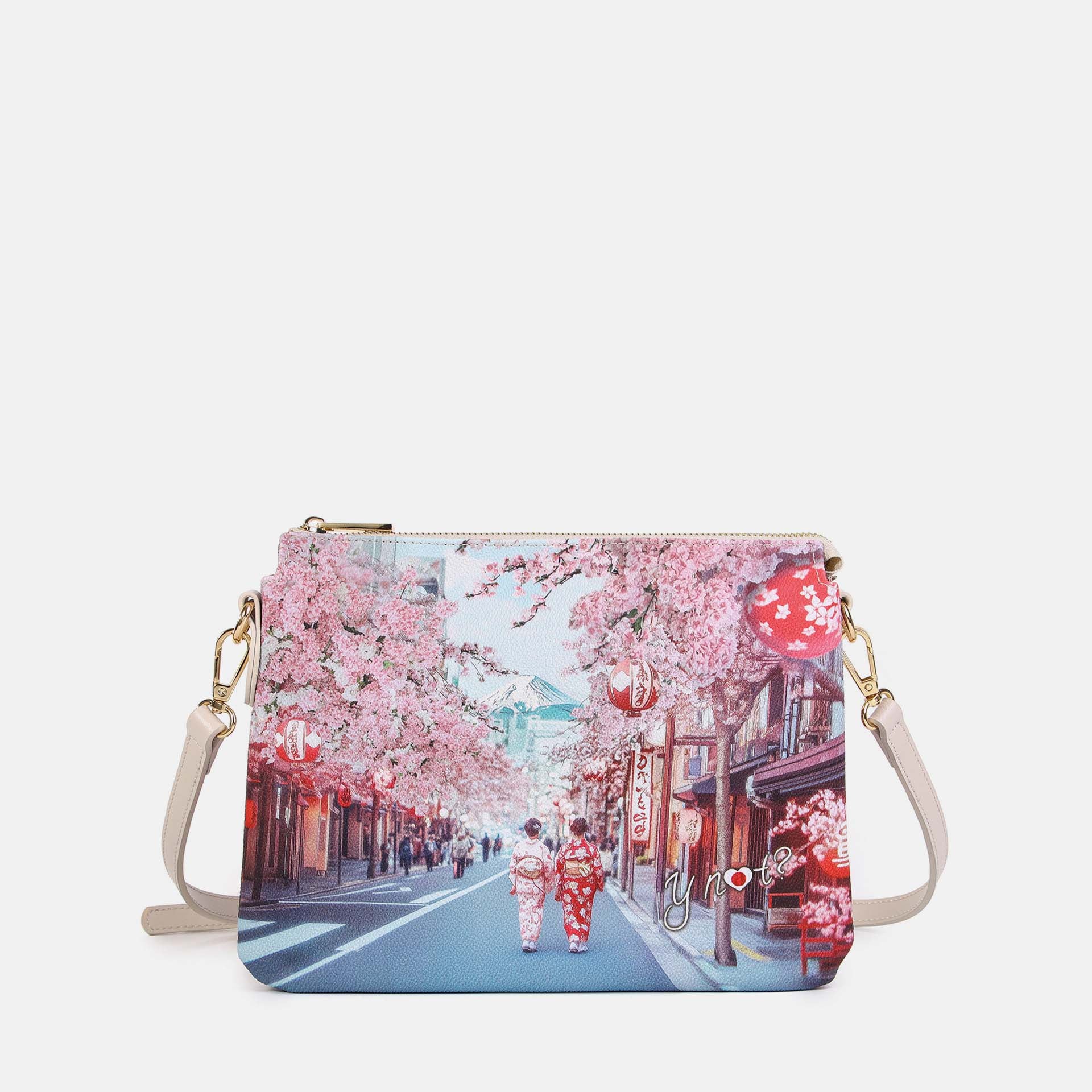 Y-Not Borsa a Spalla 2 Scomparti YesBag Tokyo Sakura TU | Giò Fashion