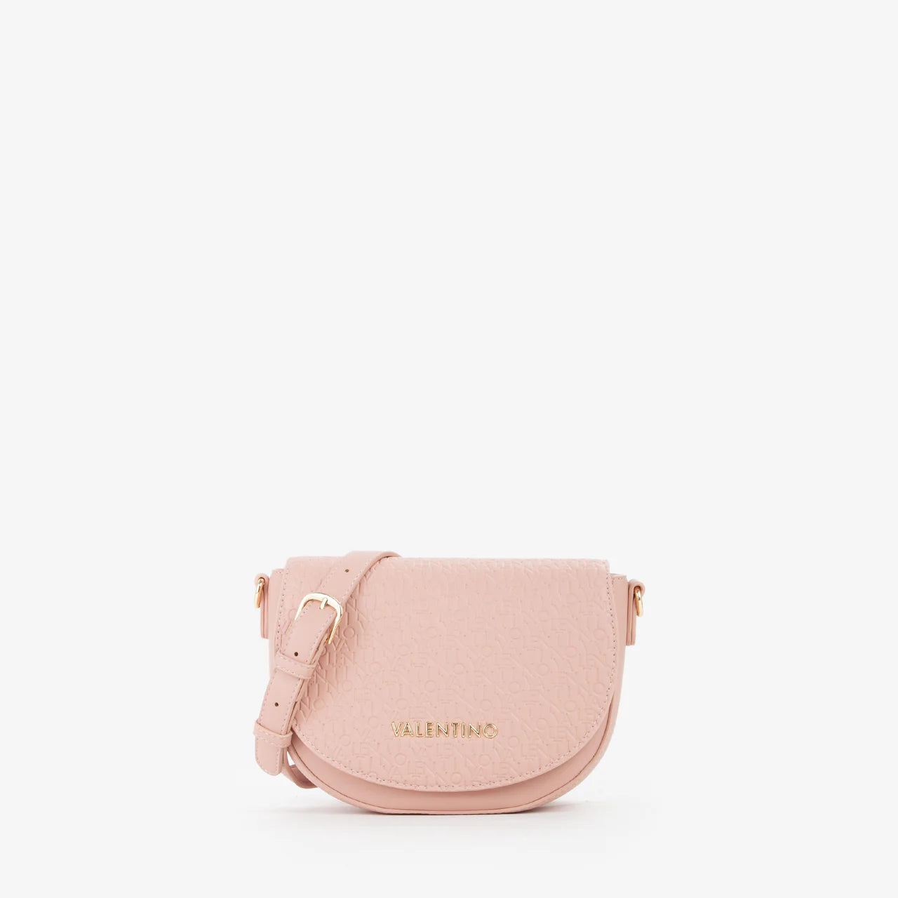 Valentino borsa a tracolla donna con logo in rilievo Rosa TU | Giò Fashion