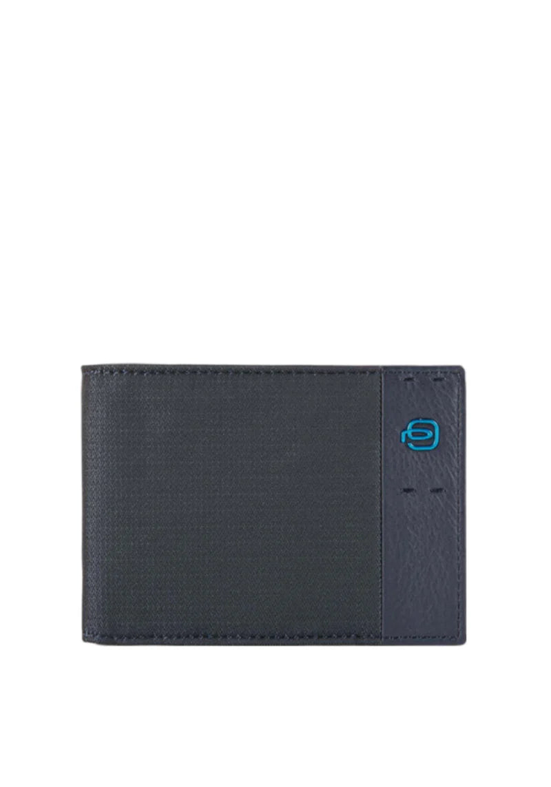 Piquadro portafoglio da uomo verticale in pelle con scomparti per carte BLU TU | Giò Fashion