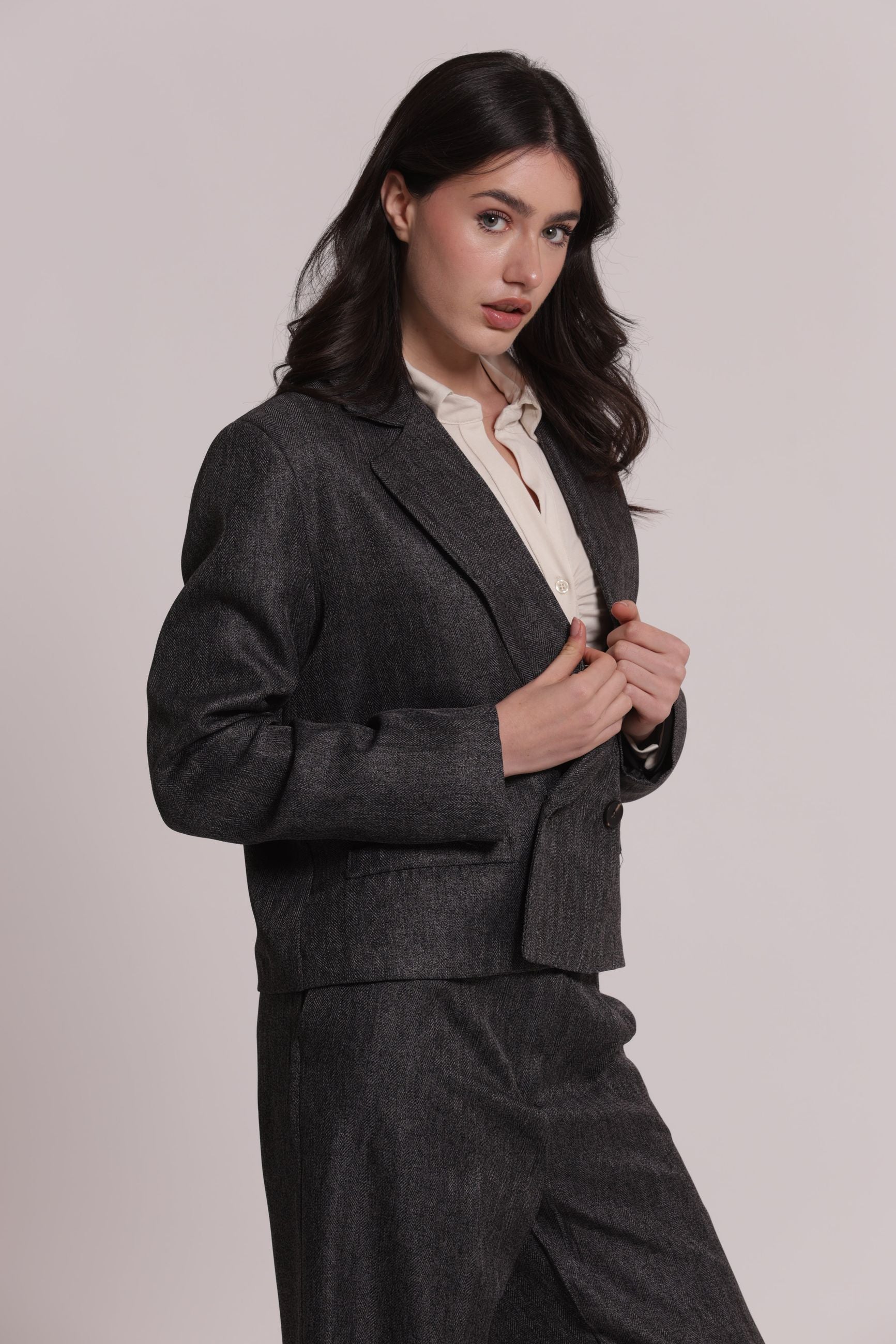 Giacca Cropped Donna Mimi Mua in Tweed