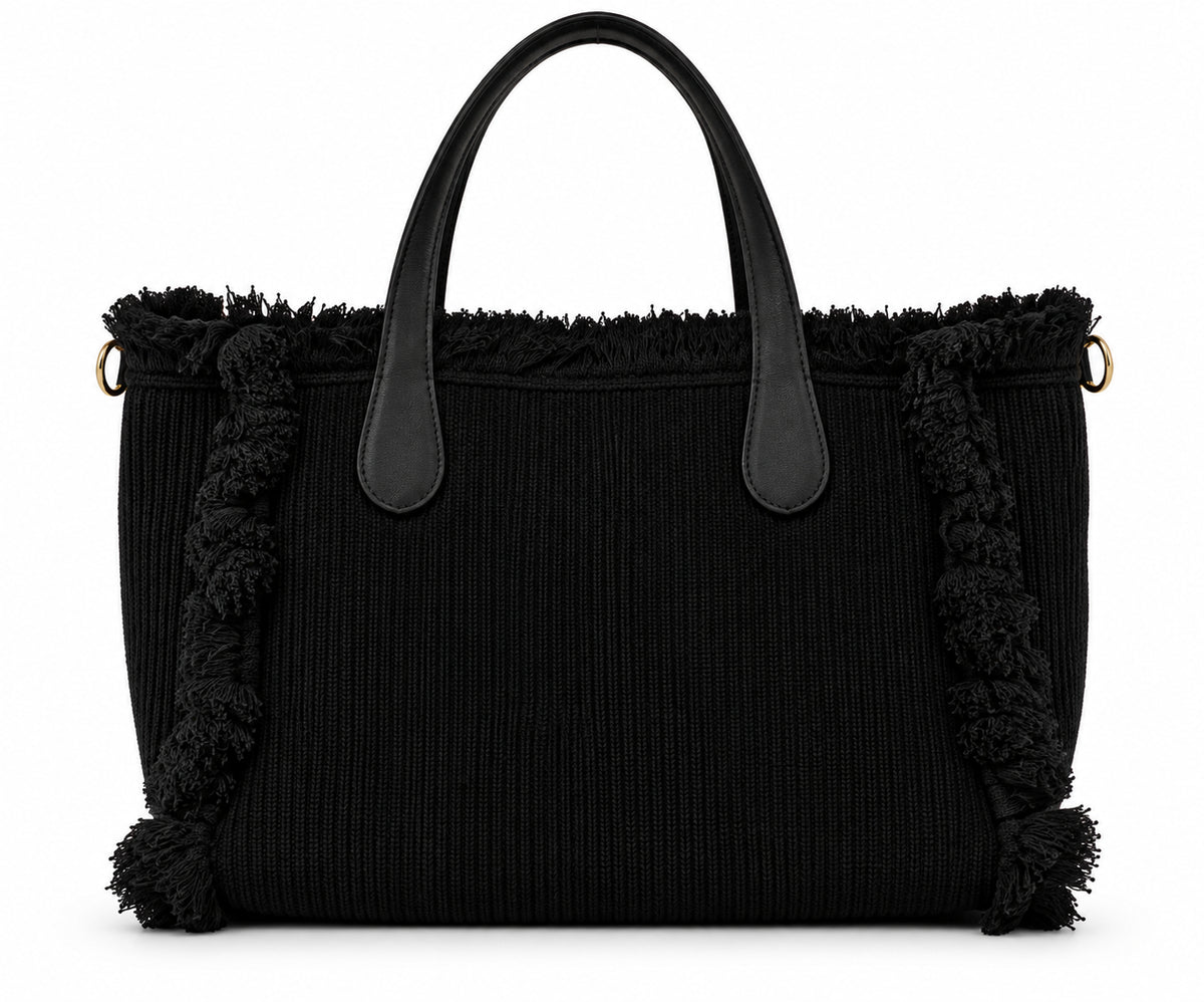 Borsa a Mano Kuvé Saint Moritz Snow Club con Frange
