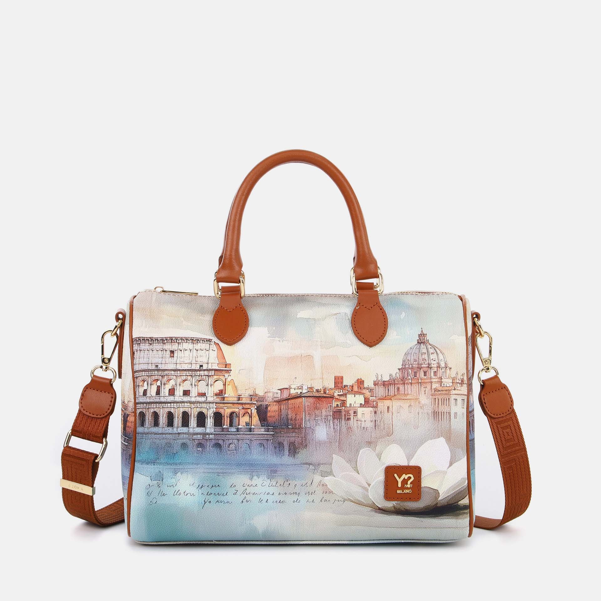 Y-Not Borsa Boston YesBag Rome Lotus TU | Giò Fashion