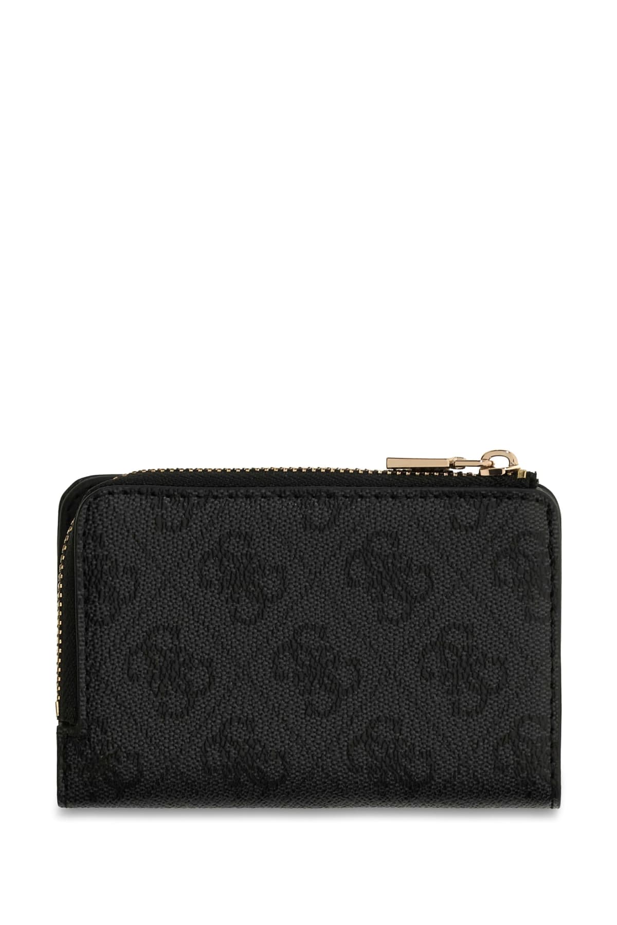 Portafoglio Guess donna logo all over con zip e scritta frontale