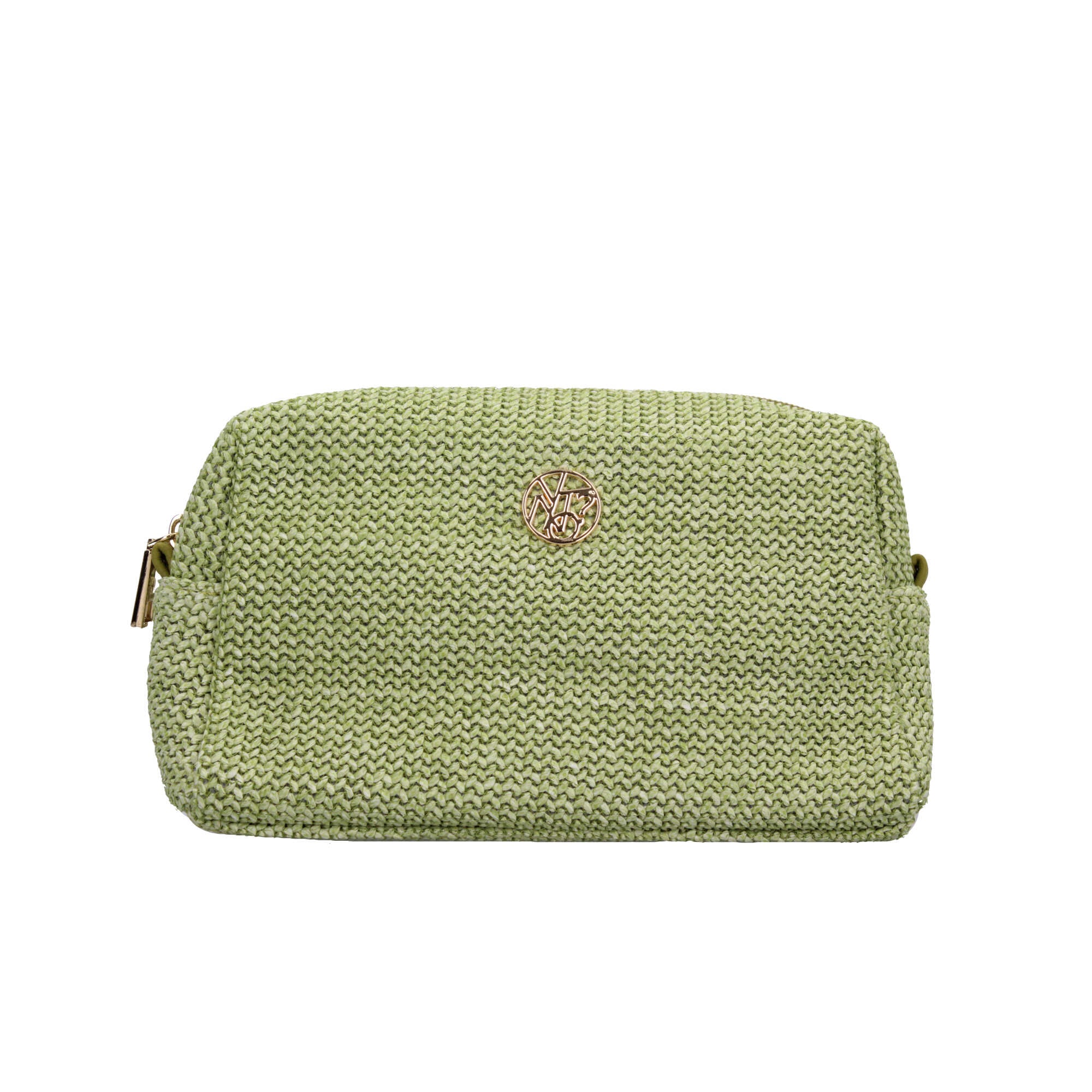 Beauty donna YNot in stuoia sintetica con zip e tasca interna Verde TU | Giò Fashion