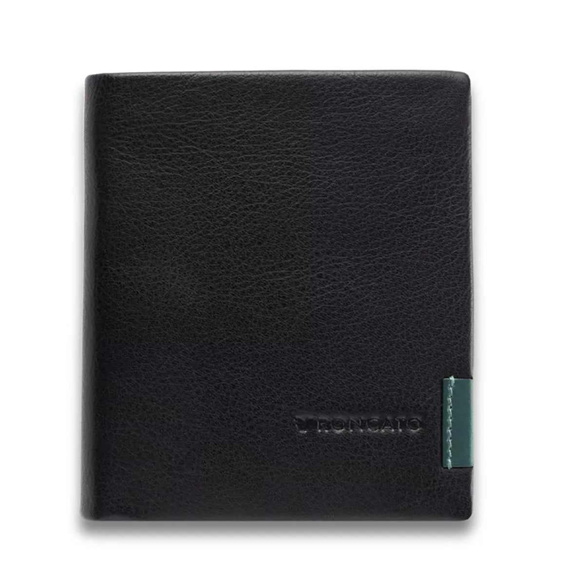 Portafoglio verticale uomo Roncato in pelle con inserto