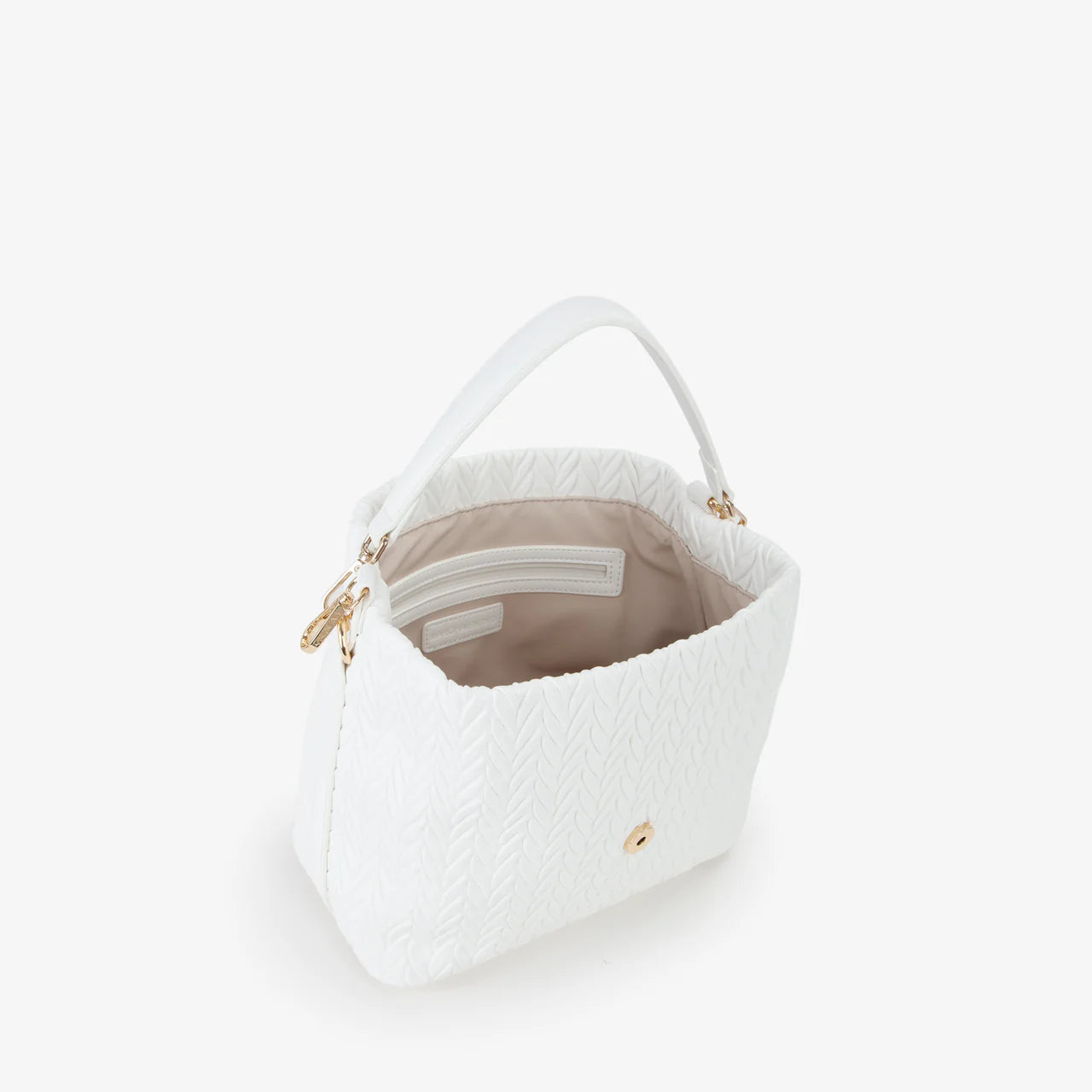 Valentino borsa a mano donna trapuntata con logo Bianco TU | Giò Fashion