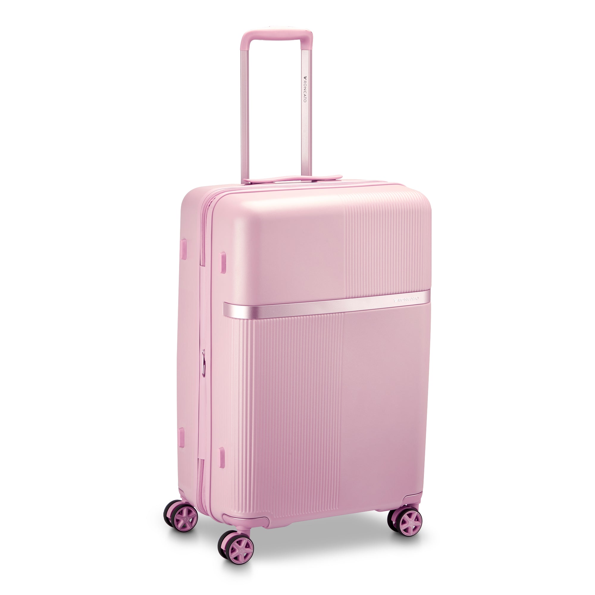 Trolley medio Roncato con struttura rigida e ruote silenziose Rosa TU | Giò Fashion