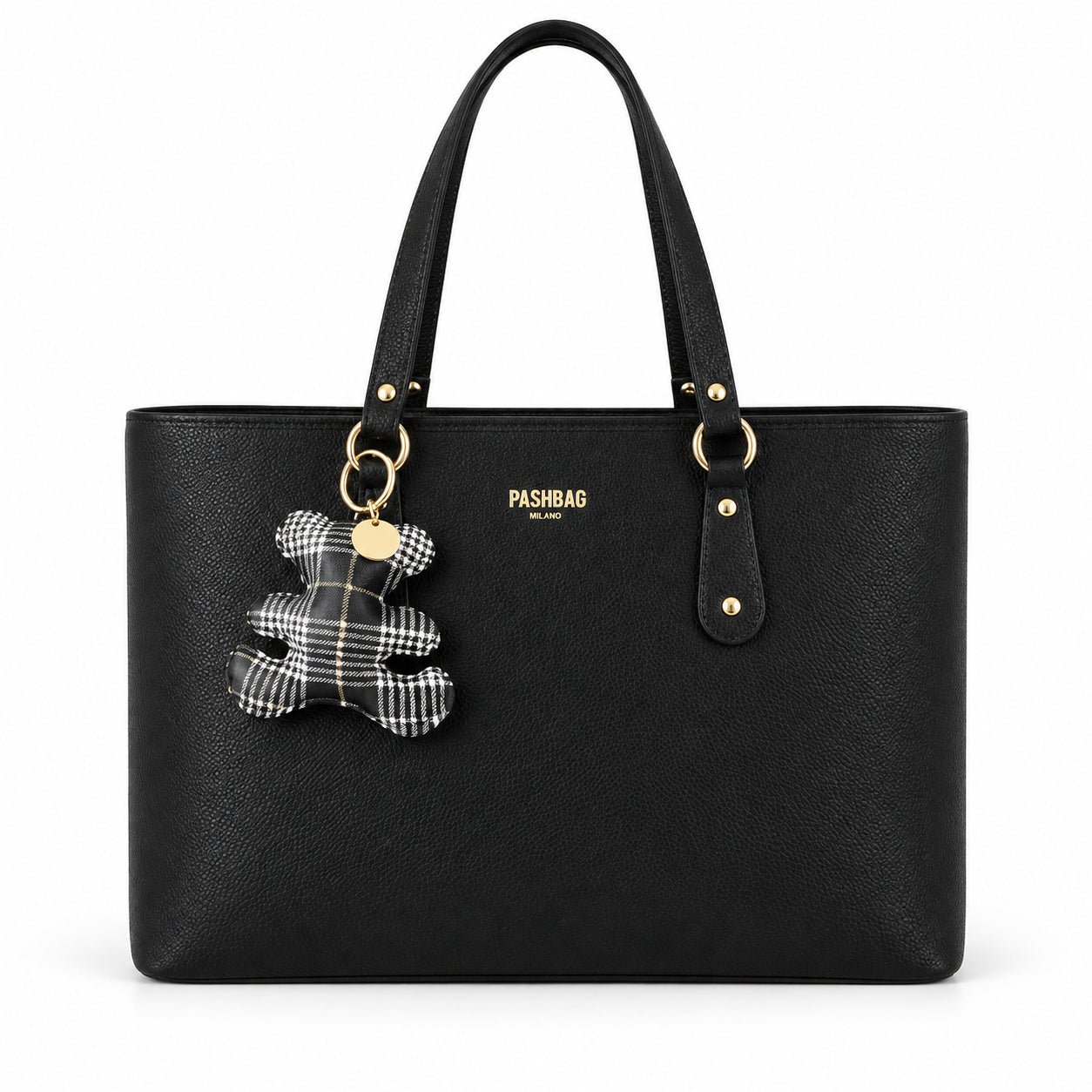PashBag Borsa Shopper Donna Capiente con Charm Orsetto