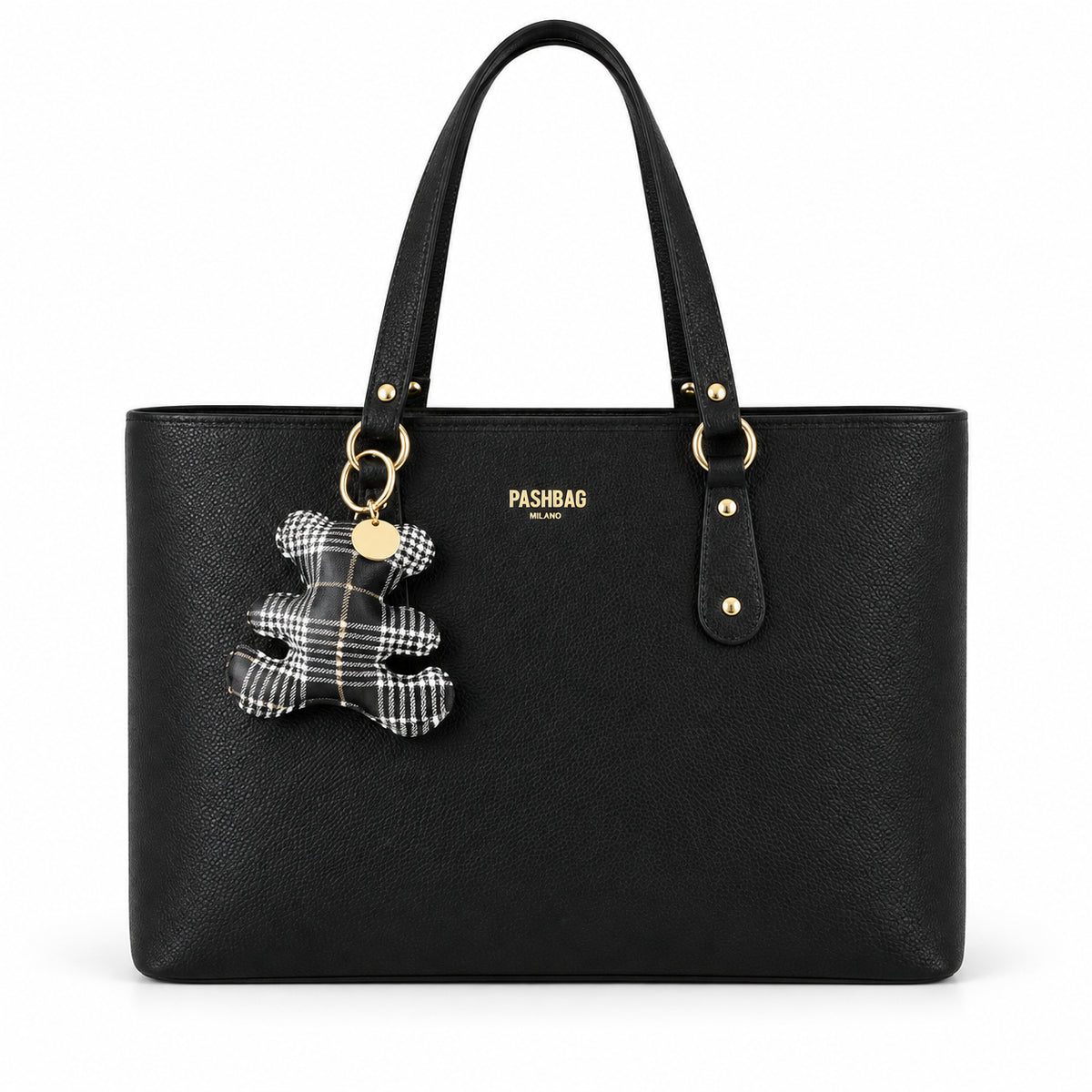 PashBag Borsa Shopper Donna Capiente con Charm Orsetto