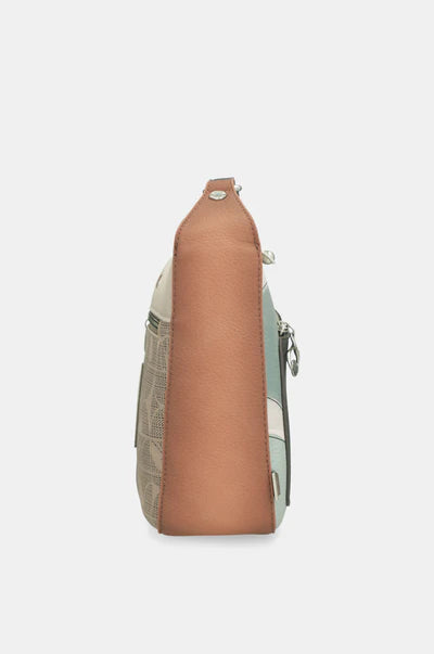 Borsa a tracolla donna Anekke con tasca frontale e zip Beige TU | Giò Fashion