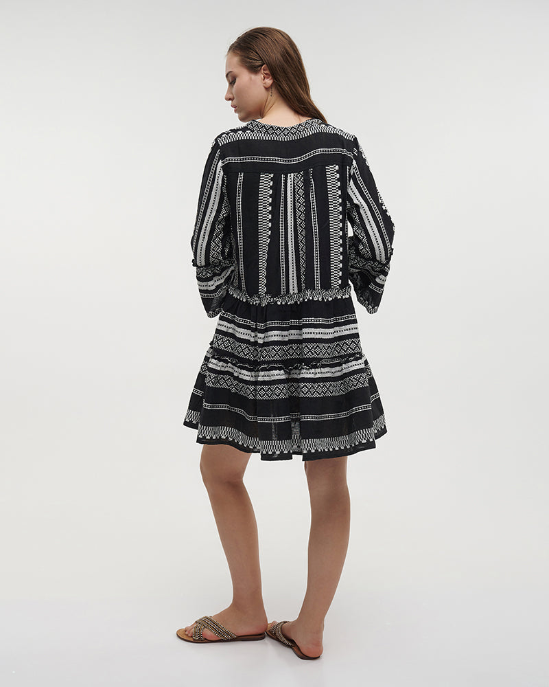 Ble Resort Collection Abito Corto a Maniche Lunghe