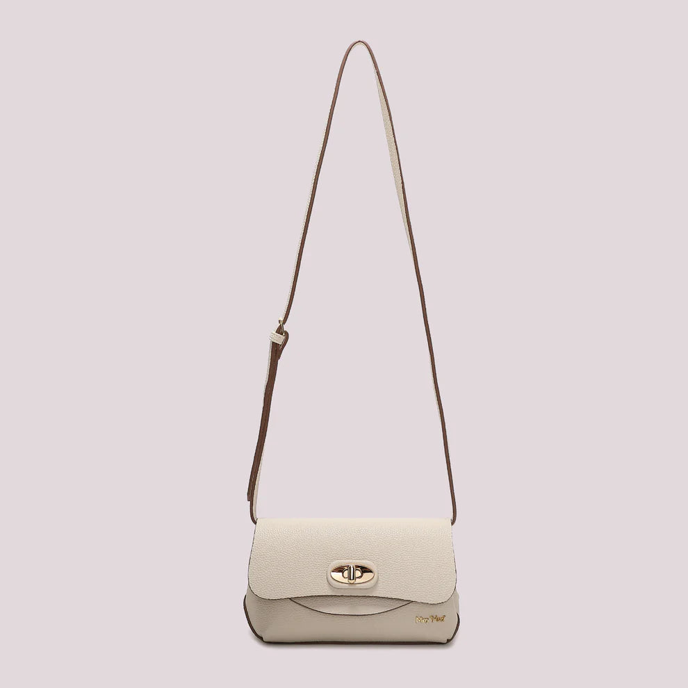 Mimi Mua borsa a tracolla elegante con patta e chiusura girevole