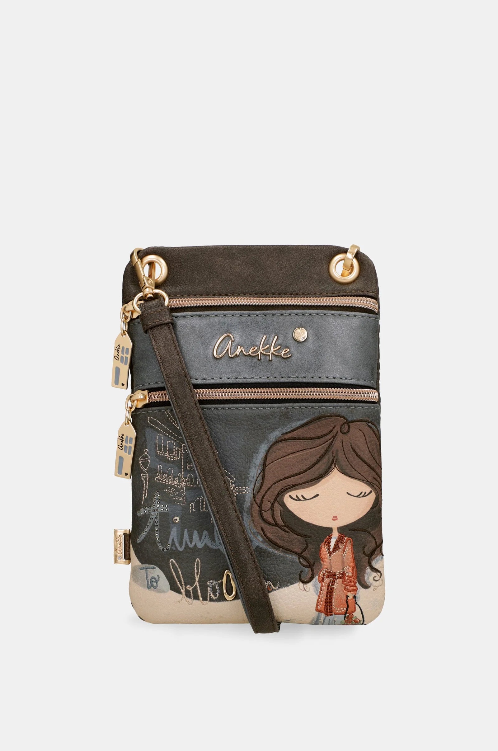 Mini Borsa a Tracolla Donna Anekke con 2 Scomparti