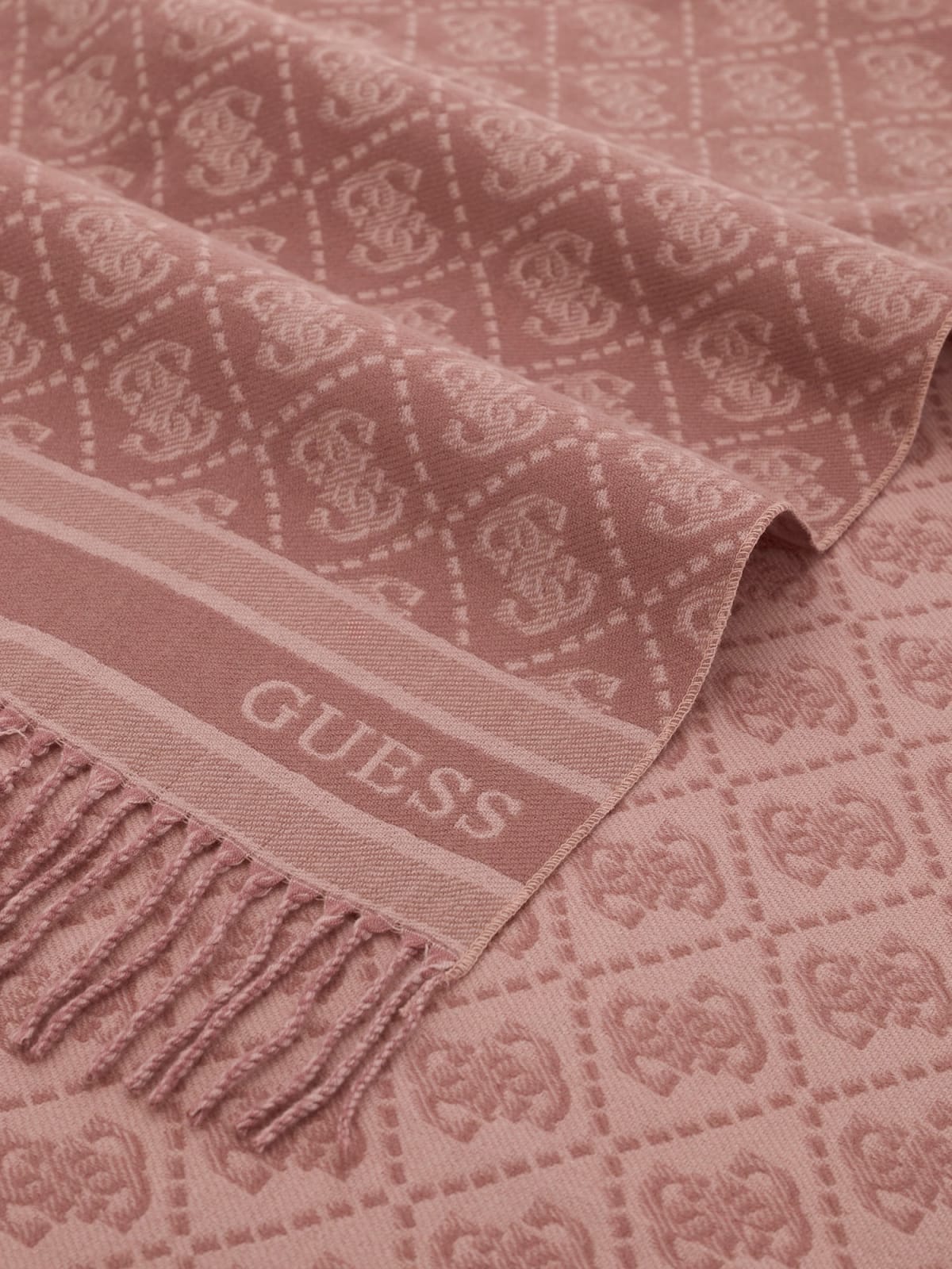 Sciarpa Guess Donna con Motivo Logo e Frange