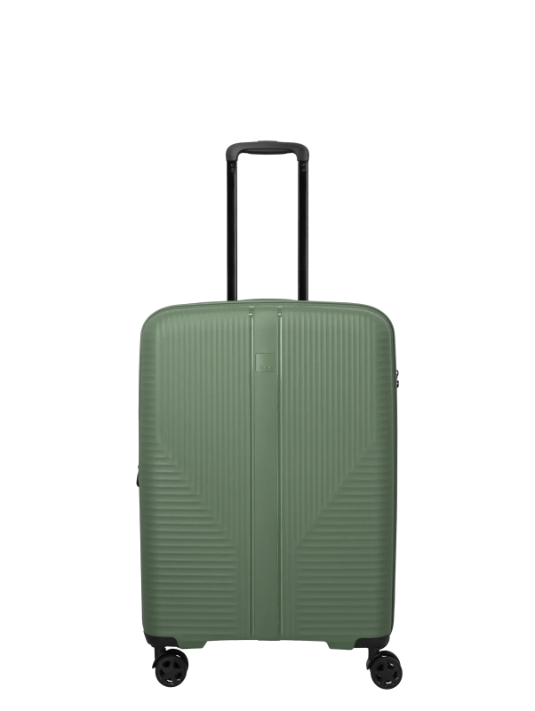 Trolley medio Travelite rigido con 4 ruote multidirezionali VERDE TU | Giò Fashion