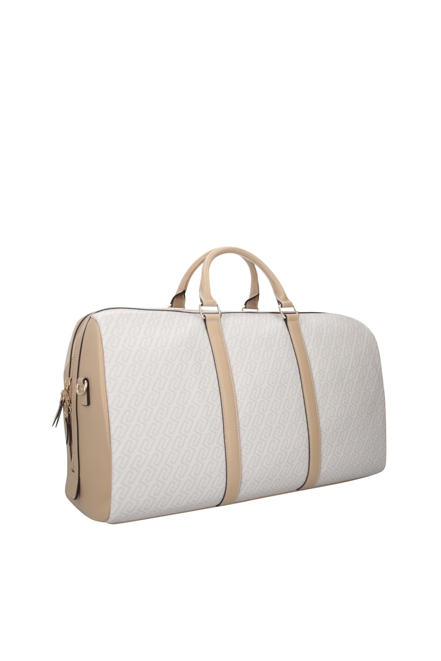 Borsone da Viaggio Liu Jo con Stampa Monogram e Tracolla Regolabile Naturale cipria TU | Giò Fashion
