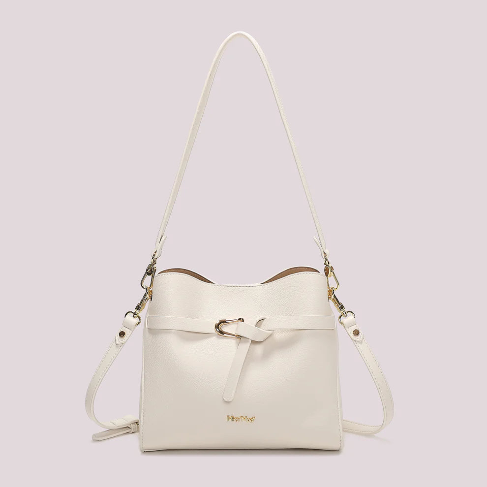 Mimi Mua borsa a spalla elegante con dettaglio cinturino e tracolla
