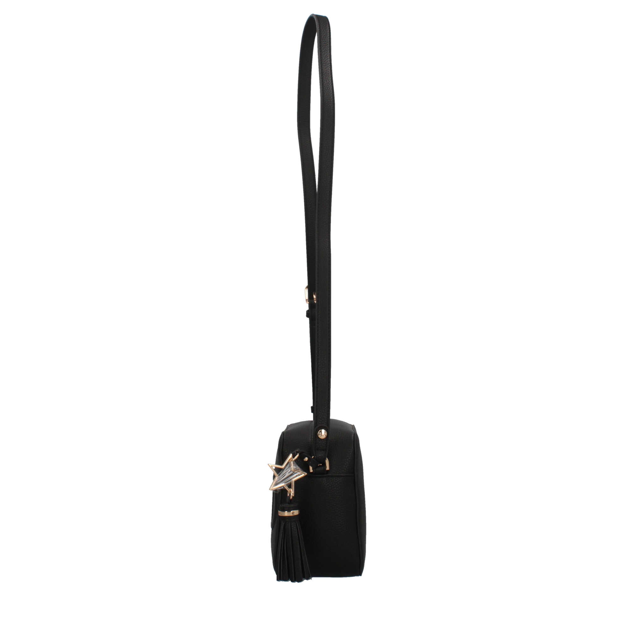 Borsa a Tracolla Donna Liu Jo con Logo in Rilievo e Charm Nero TU | Giò Fashion