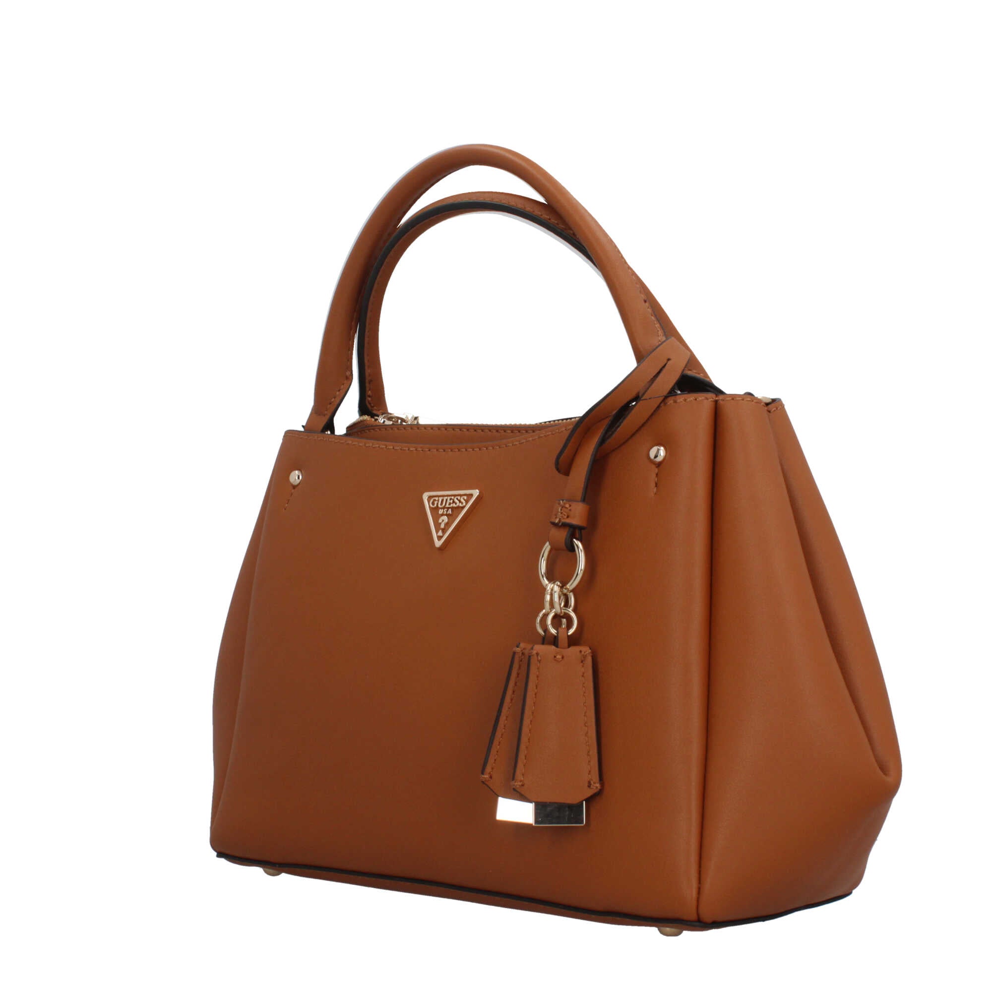 Guess handbag elegante da donna con charm logato Marrone TU | Giò Fashion