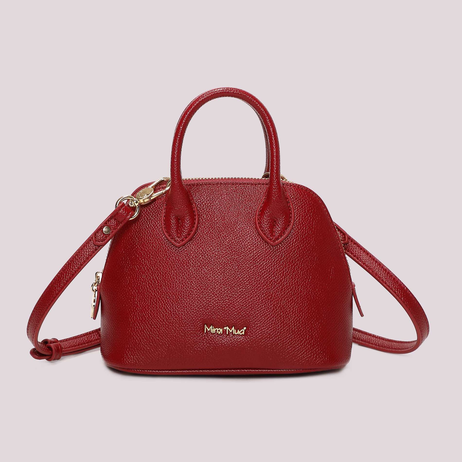 Borsa a mano donna Mimi Mua con tracolla rimovibile design elegante compatto Rosso TU | Giò Fashion