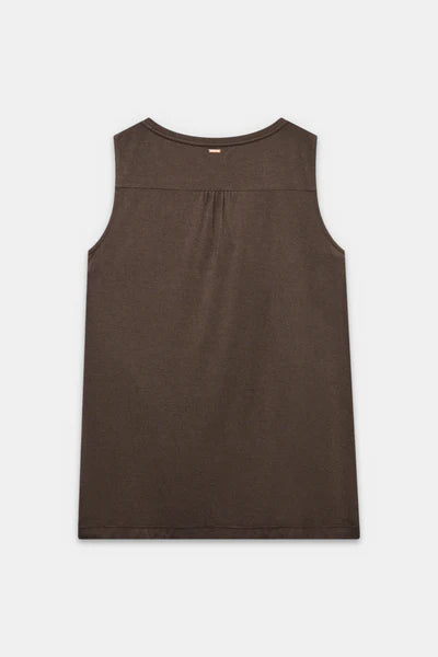 Anekke top donna scollo a V con stampa artistica stile elegante Marrone S/M | Giò Fashion