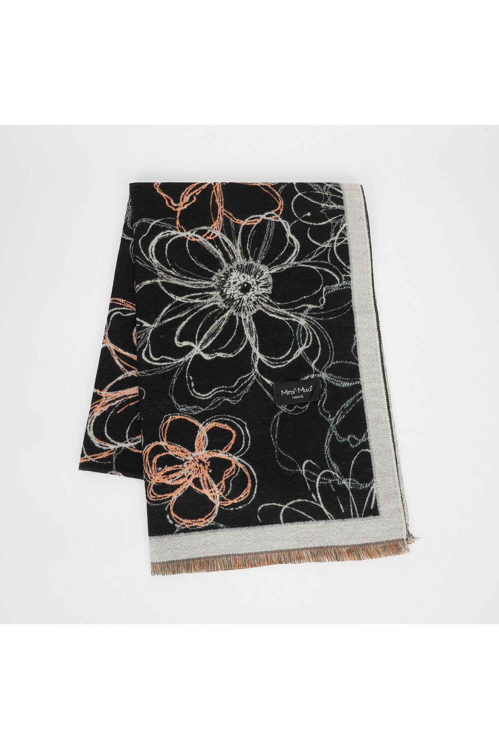 Sciarpa donna Mimi Mua con fantasia floreale elegante