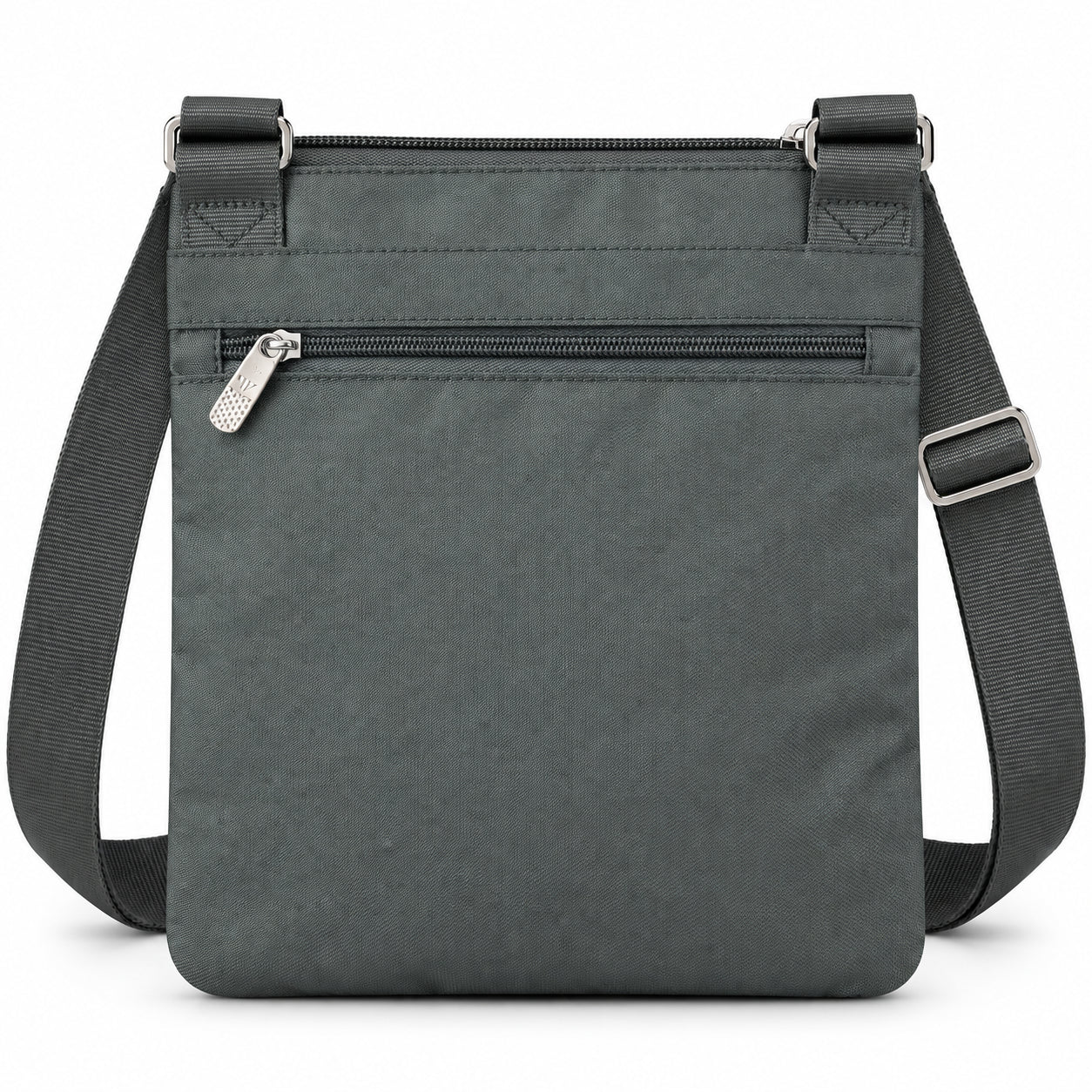 Borsello a tracolla con tasche zip e tracolla regolabile