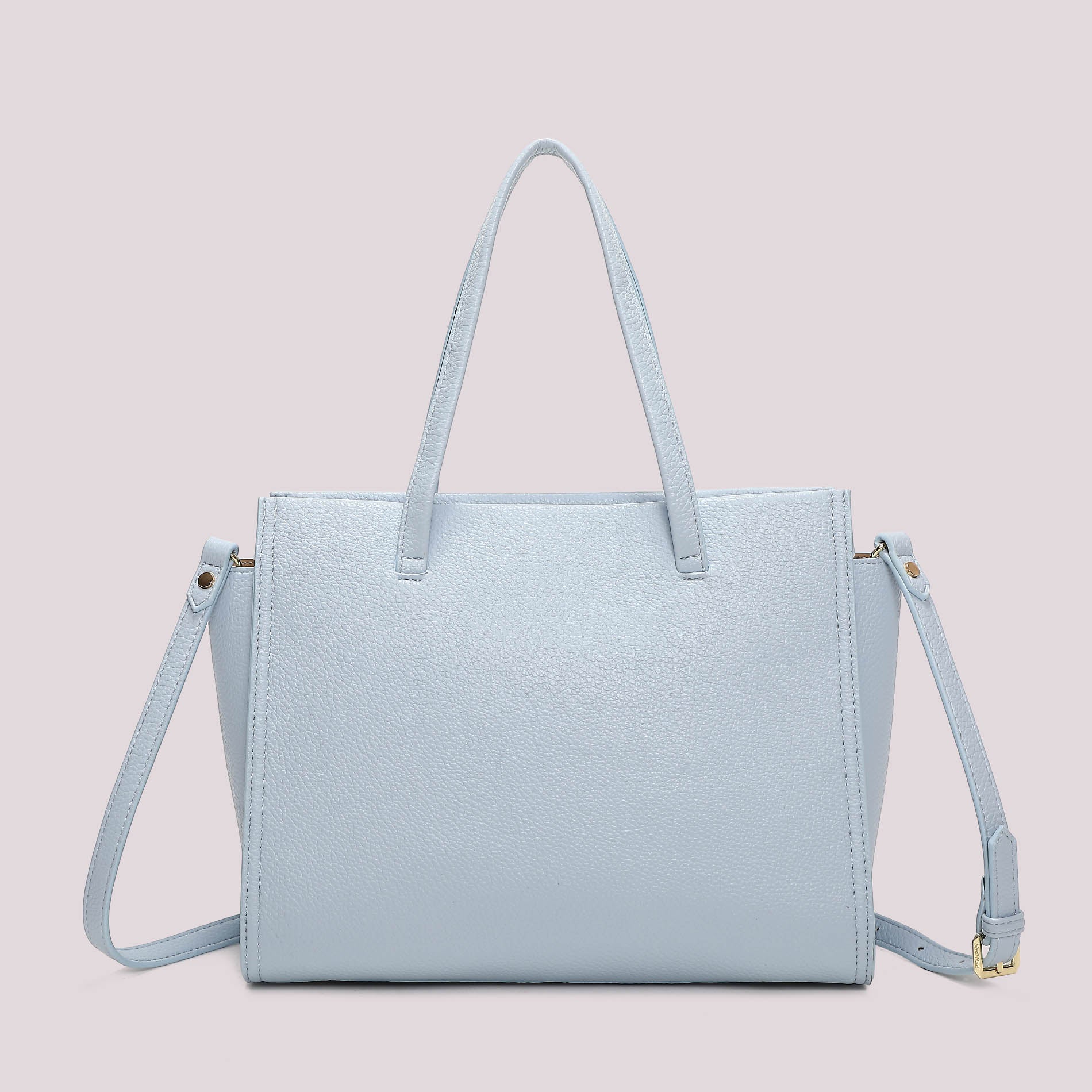 Borsa tote donna beige Mimi Mua con doppi manici e tracolla CELESTE TU | Giò Fashion