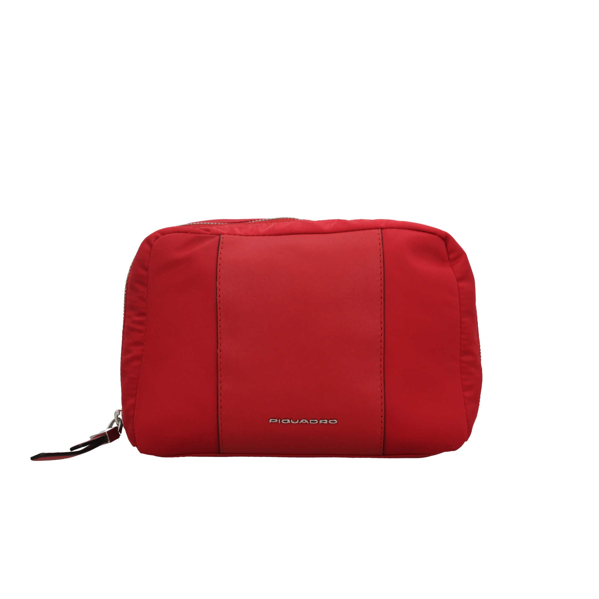 Piquadro beauty case in pelle con design elegante e capiente Rosso TU | Giò Fashion
