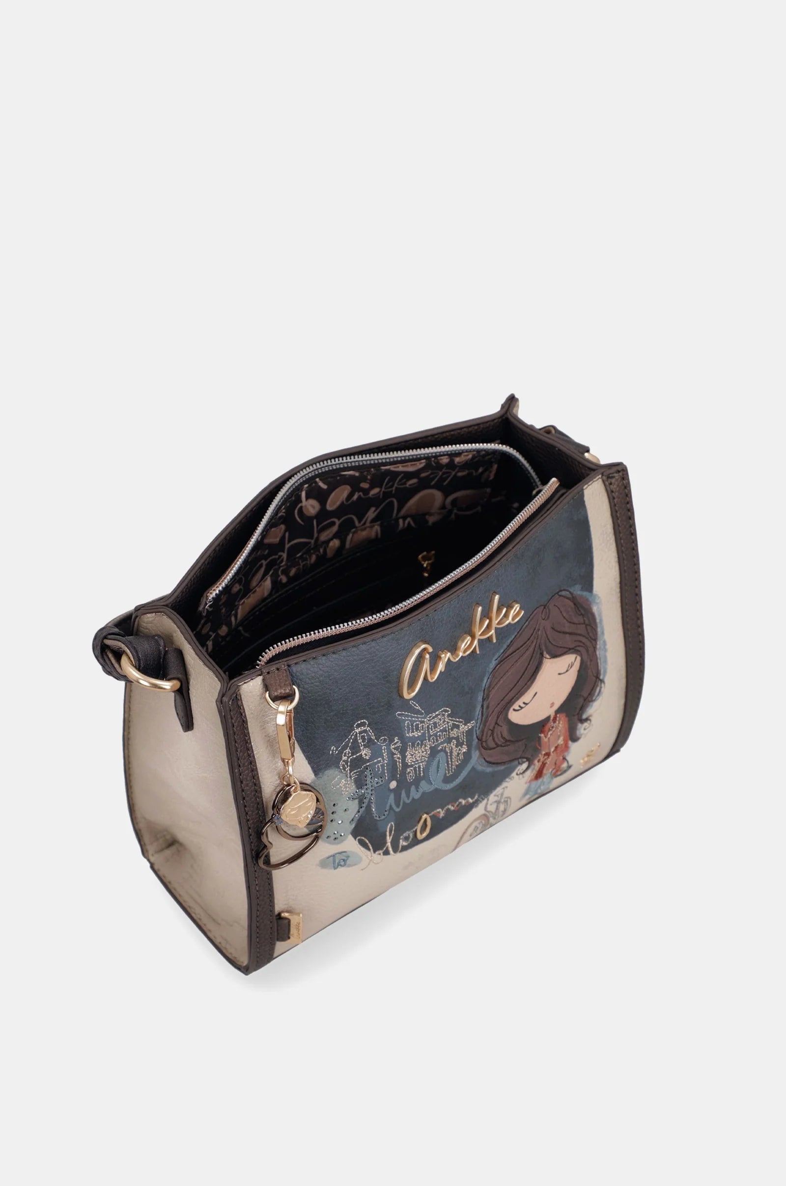 Borsa a Tracolla Donna Anekke Compatta con Tasche